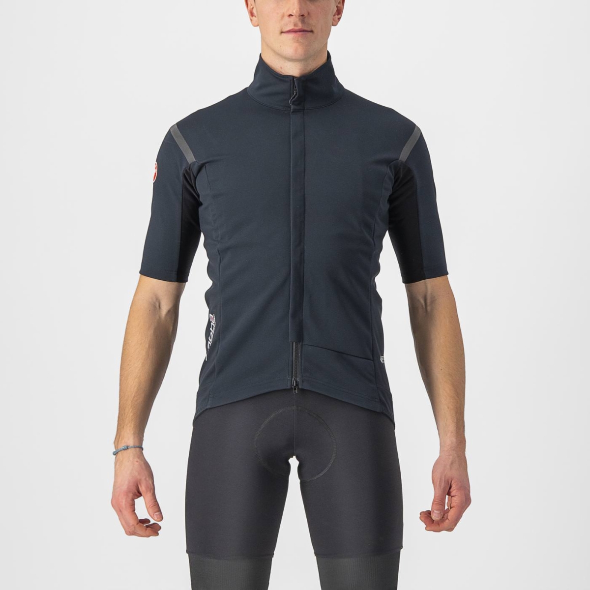 
                CASTELLI Cyklistický dres s krátkym rukávom - GABBA ROS 2 - antracitová 3XL
            