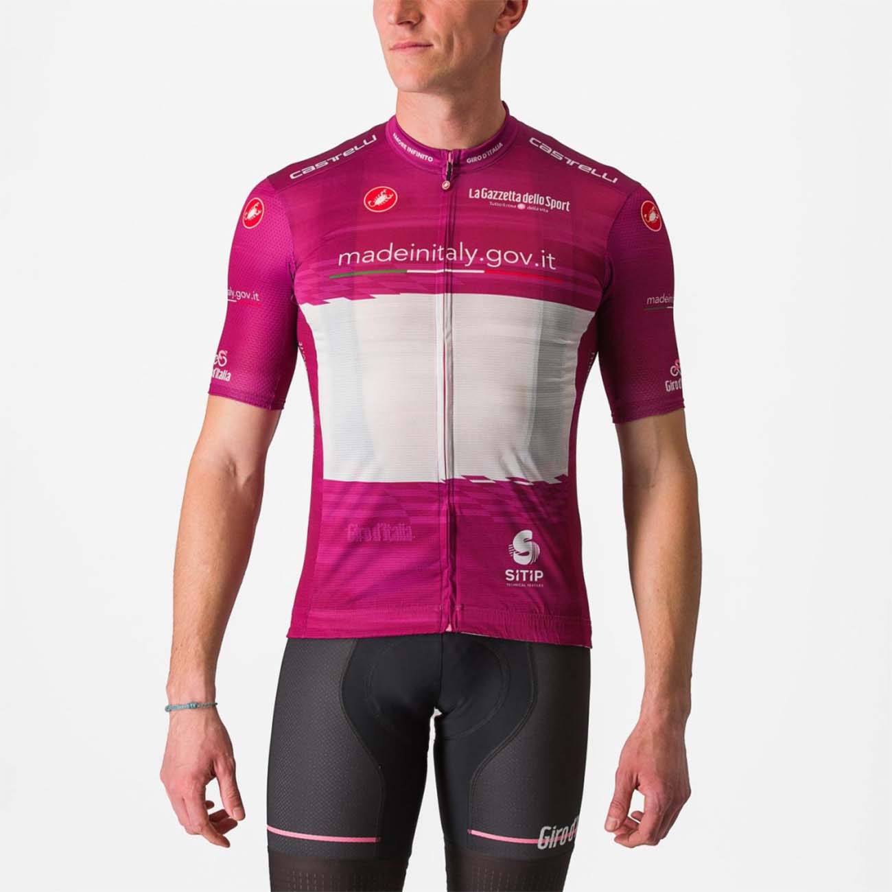 
                CASTELLI Cyklistický dres s krátkym rukávom - GIRO D\'ITALIA 2023 - cyklamenová 3XL
            