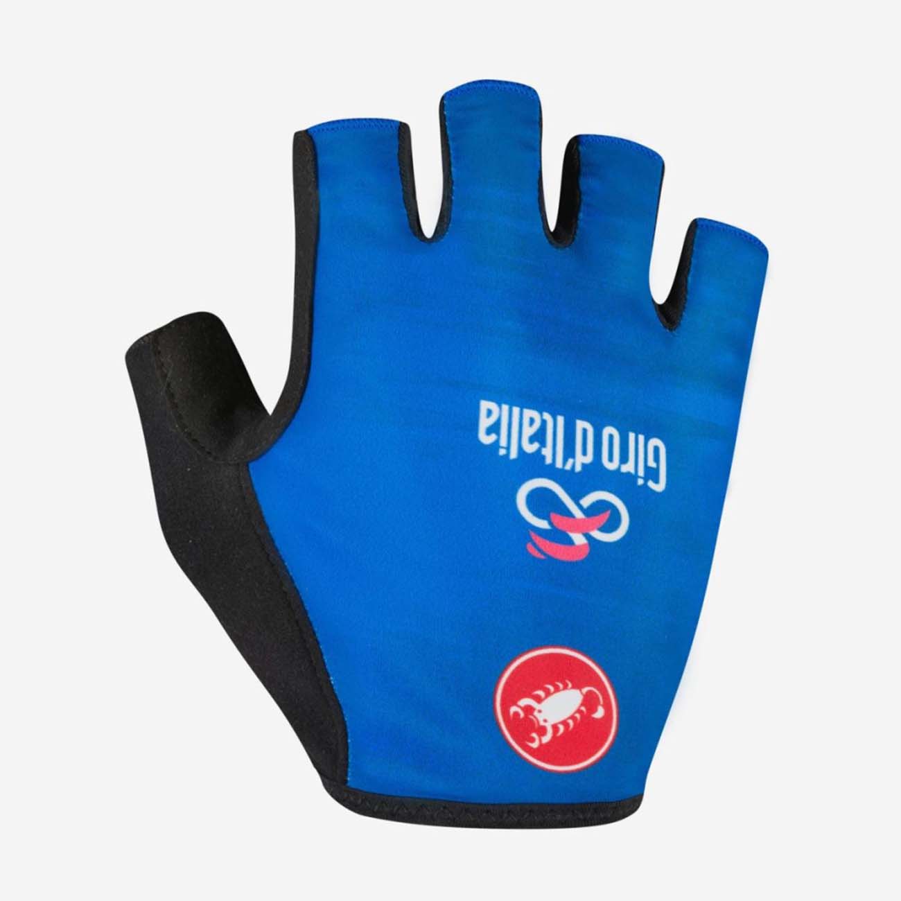 
                CASTELLI Cyklistické rukavice krátkoprsté - GIRO D\'ITALIA 2024 - modrá XL
            