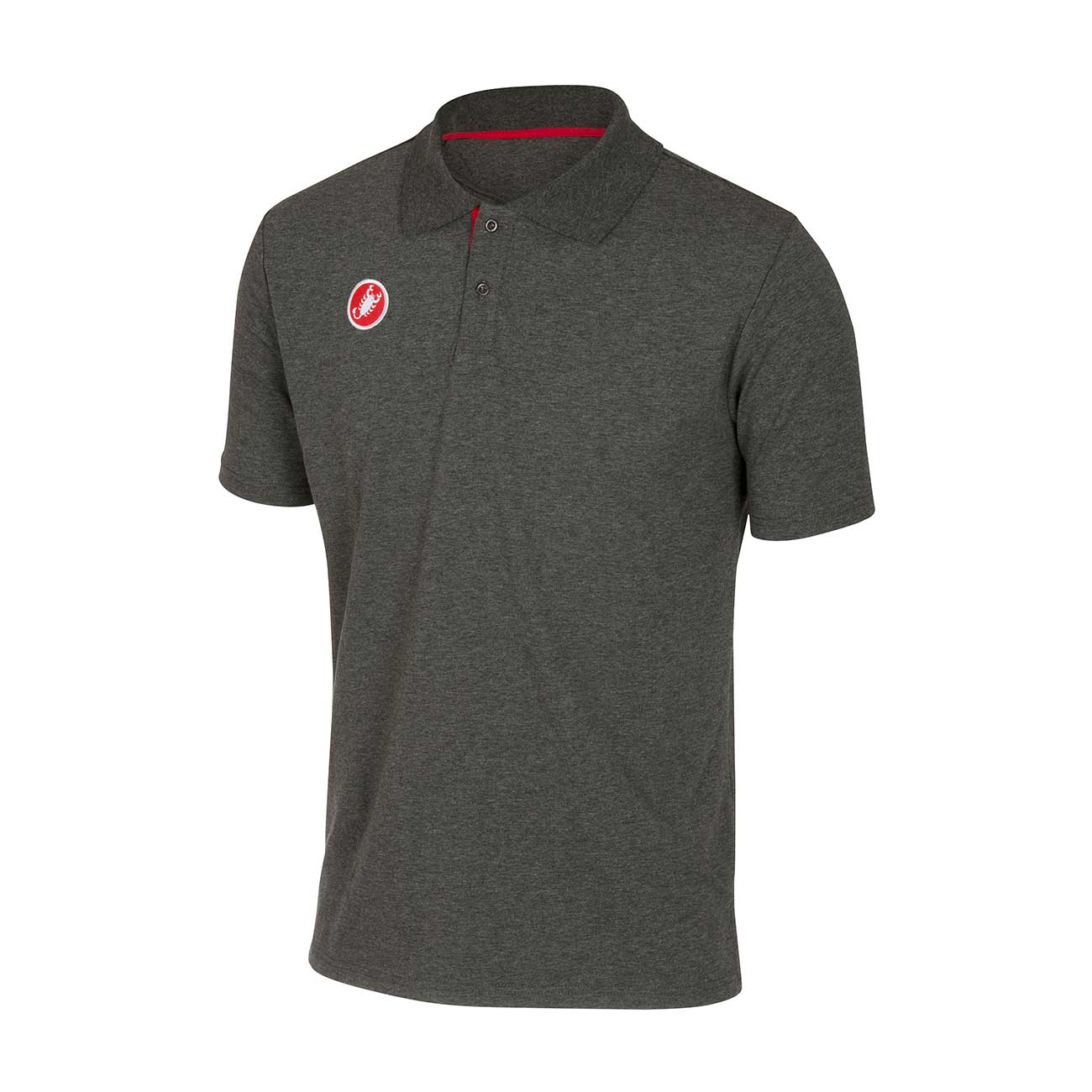 CASTELLI Cyklistické tričko s krátkym rukávom - RACE DAY POLO - šedá