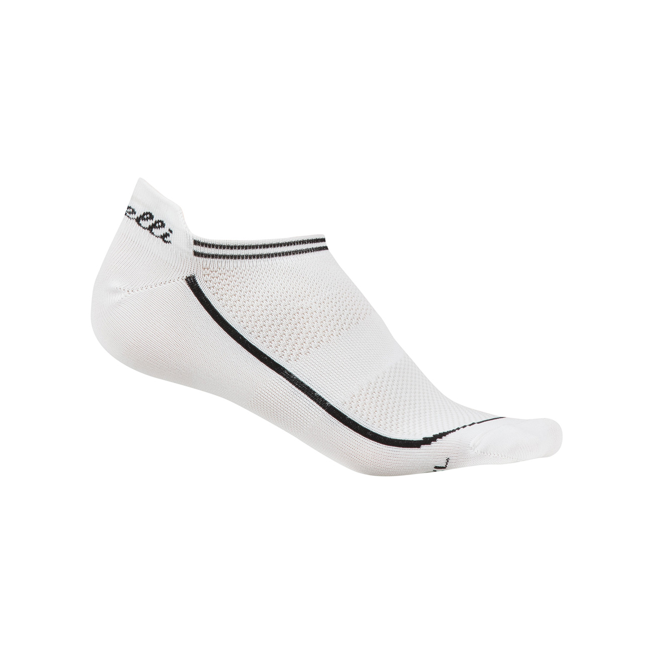E-shop CASTELLI Cyklistické ponožky členkové - INVISIBLE LADY - biela
