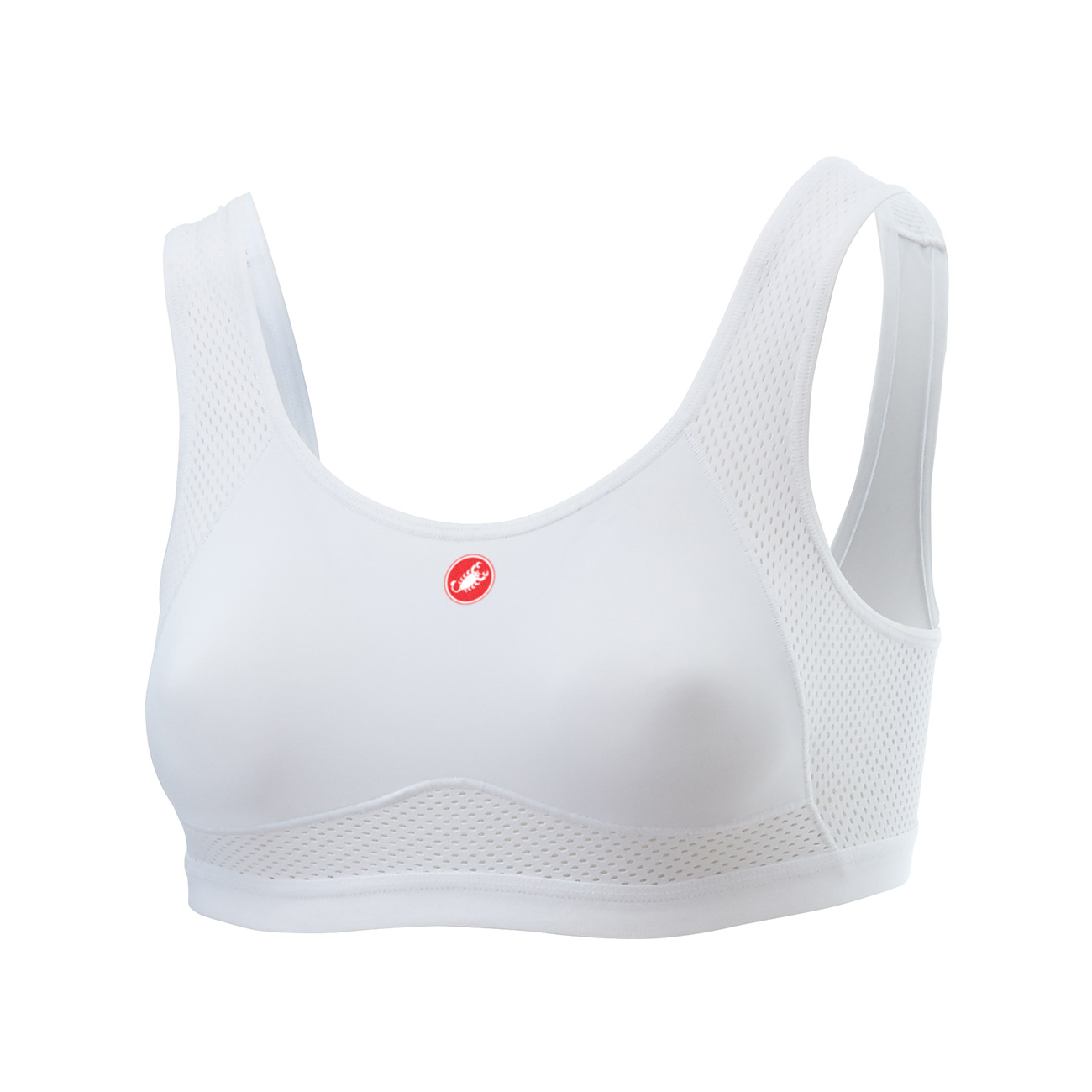 CASTELLI Podprsenka - ROSSO CORSA - biela