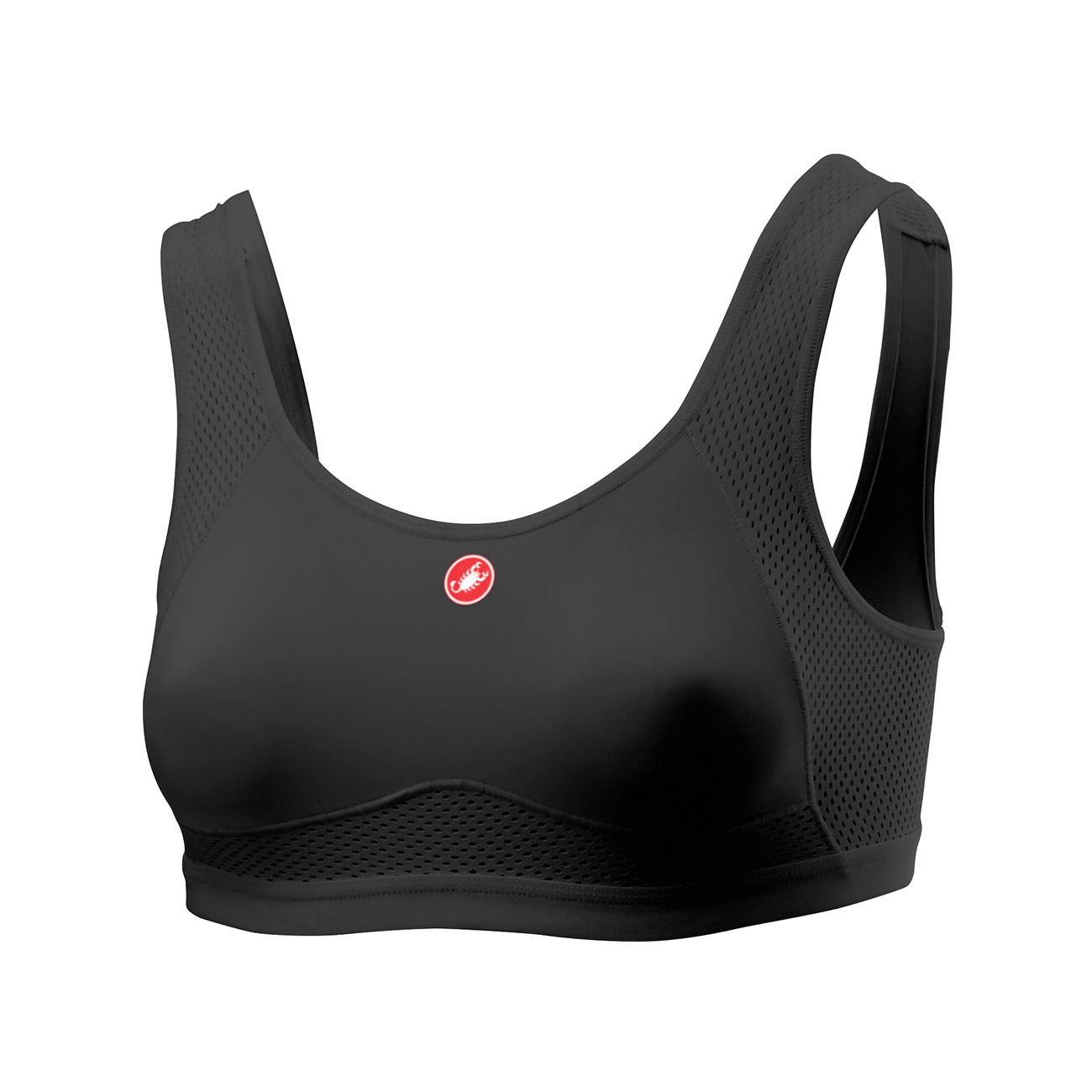 CASTELLI Podprsenka - ROSSO CORSA - čierna
