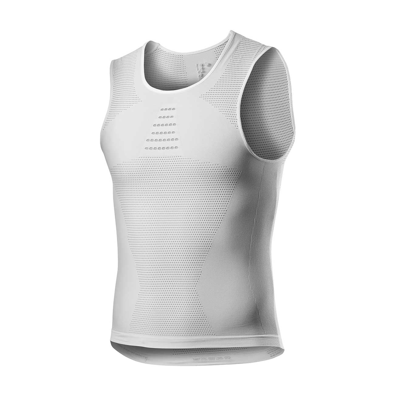 CASTELLI Cyklistické tričko bez rukávov - CORE SEAMLESS - biela
