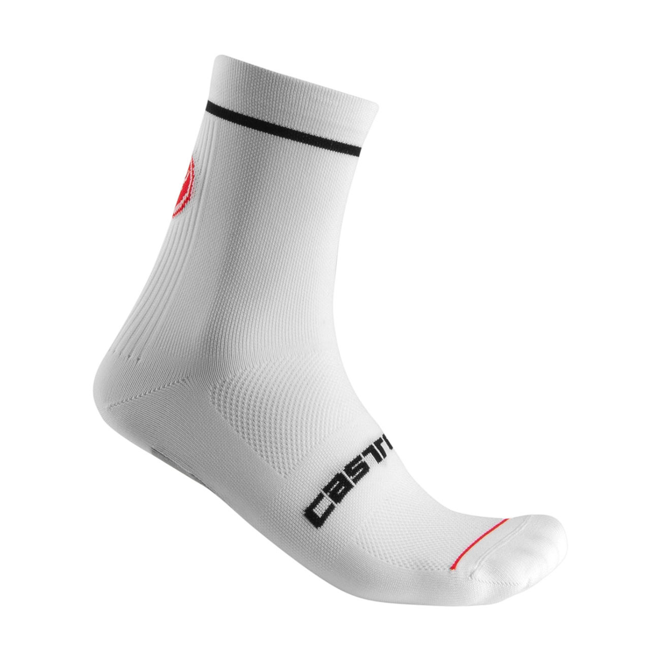 
                CASTELLI Cyklistické ponožky klasické - ENTRATA 13 - biela L-XL
            