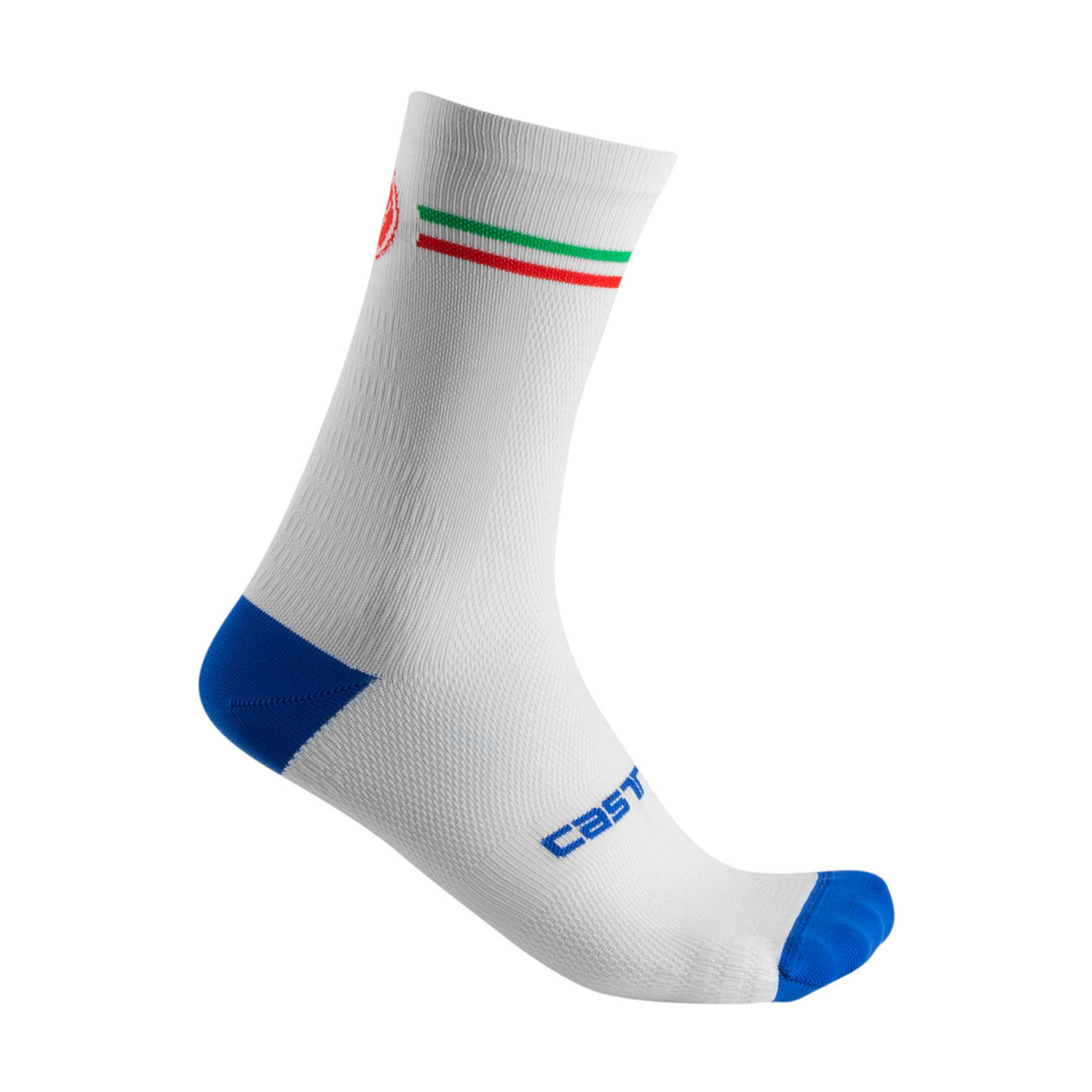
                CASTELLI Cyklistické ponožky klasické - ITALIA 15 - svetlo modrá/biela S-M
            