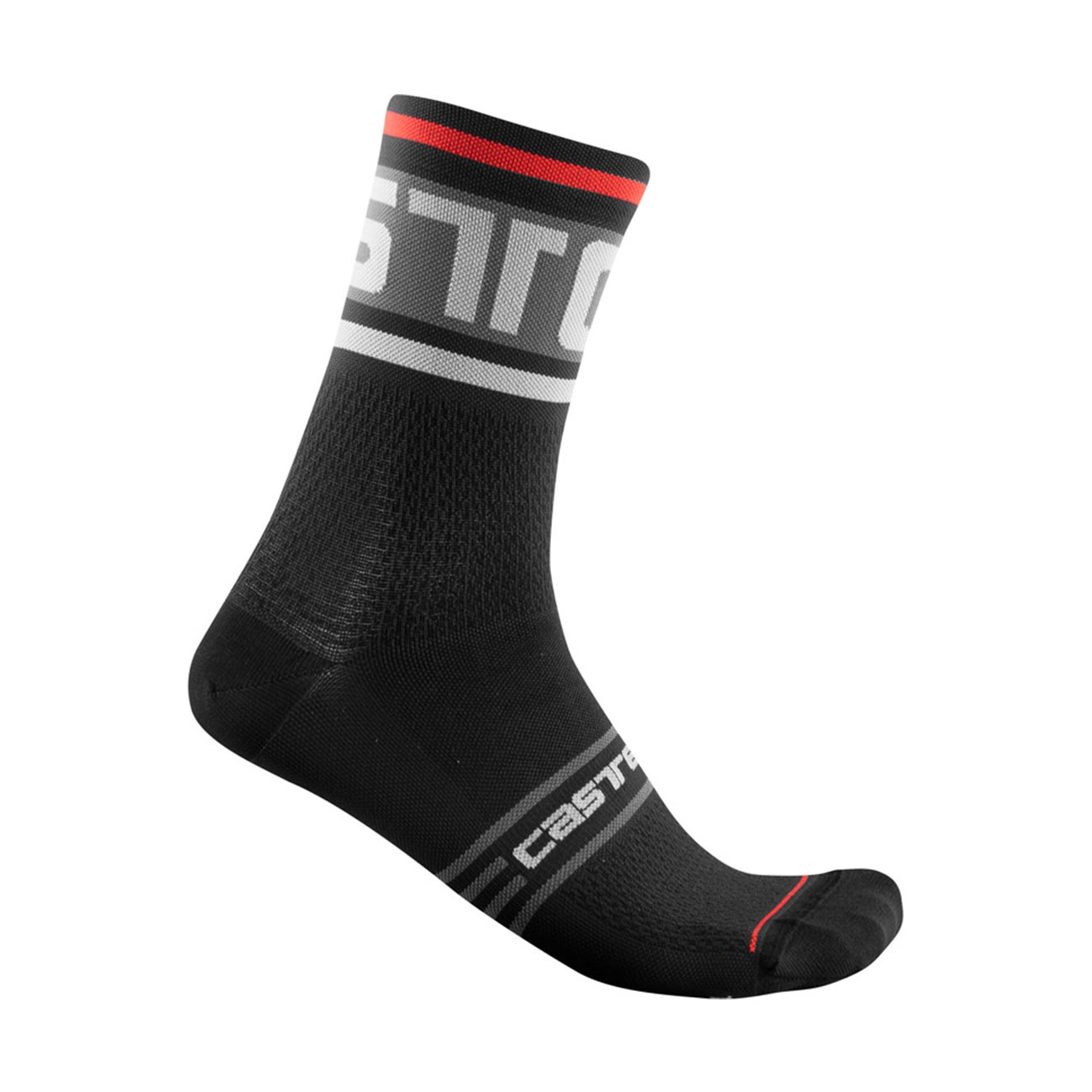 
                CASTELLI Cyklistické ponožky klasické -  PROLOGO 15 - čierna L-XL
            