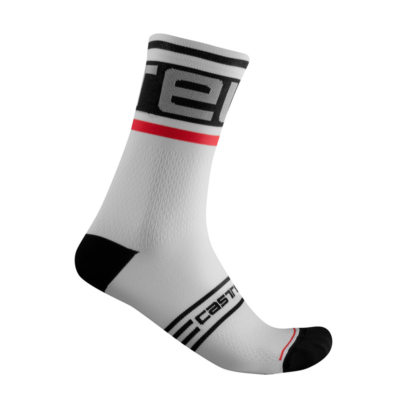 
                CASTELLI Cyklistické ponožky klasické - PROLOGO 15 - biela S-M
            