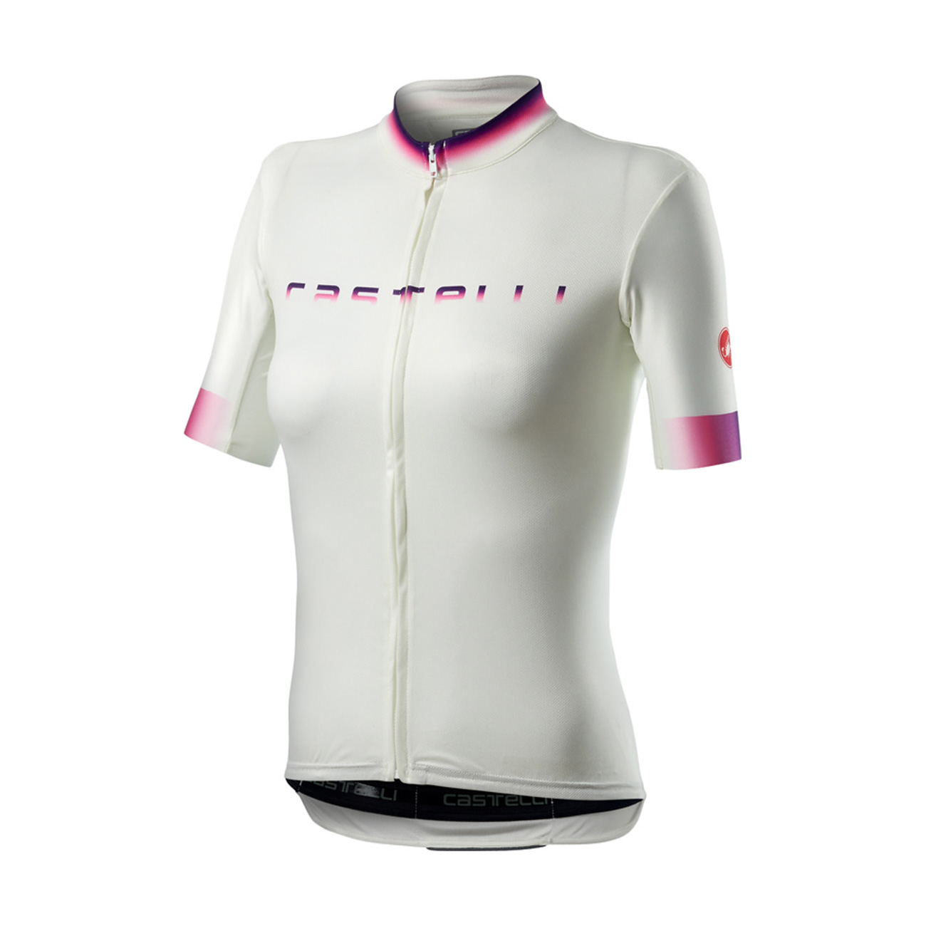 
                CASTELLI Cyklistický dres s krátkym rukávom - GRADIENT LADY - ružová/ivory/biela L
            