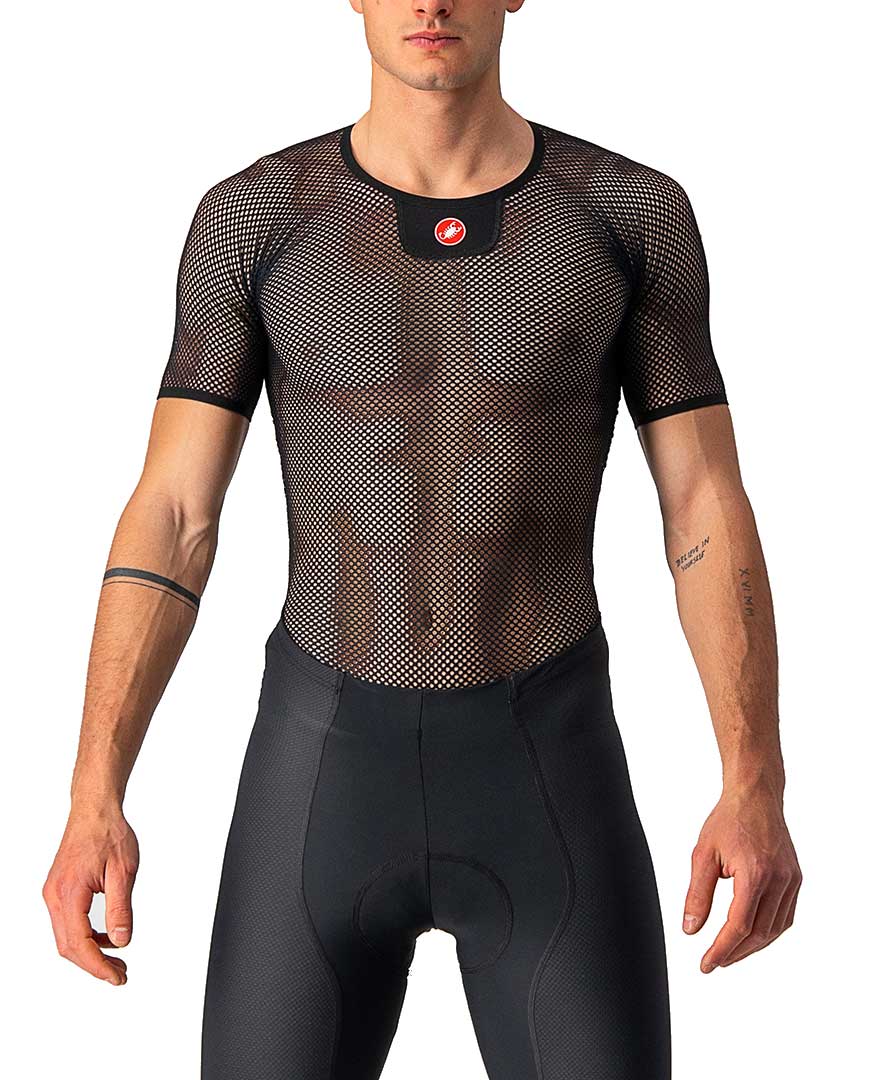 E-shop CASTELLI Cyklistické tričko s krátkym rukávom - CORE MESH 3 - čierna L-XL