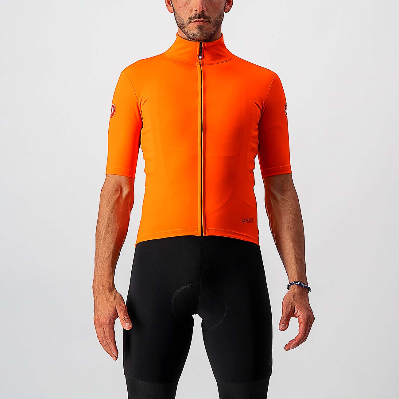 
                CASTELLI Cyklistický dres s krátkym rukávom - PERFETTO ROS - oranžová
            