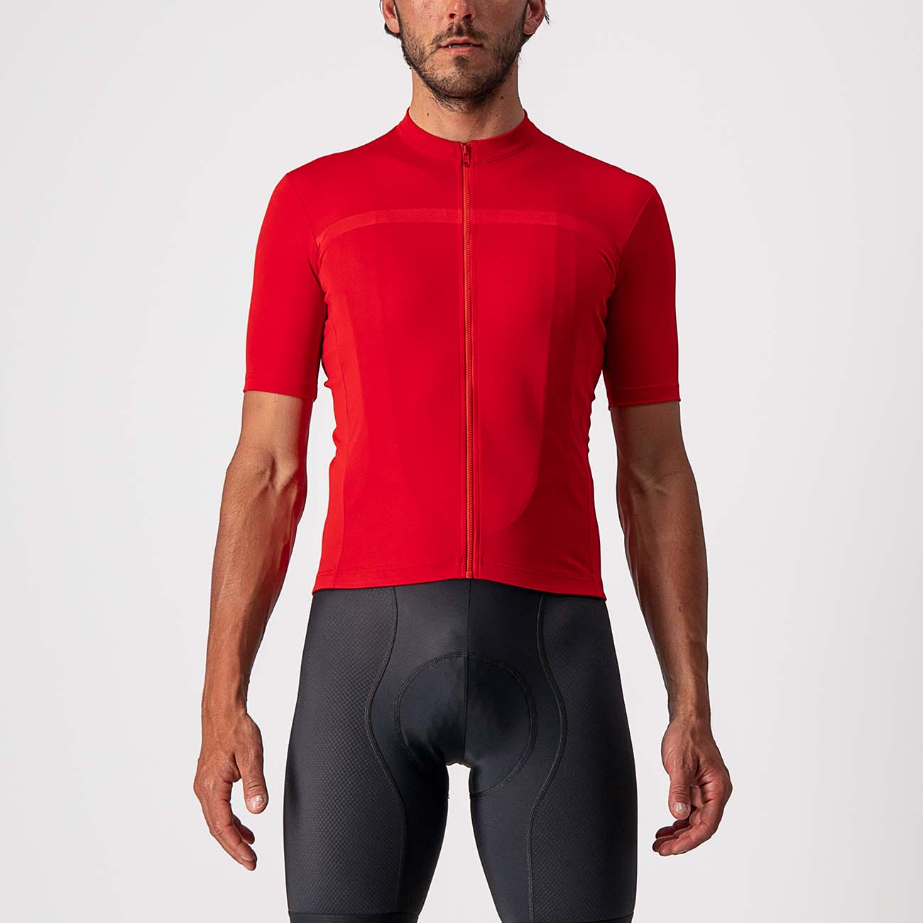 CASTELLI Cyklistický dres s krátkym rukávom - CLASSIFICA - červená