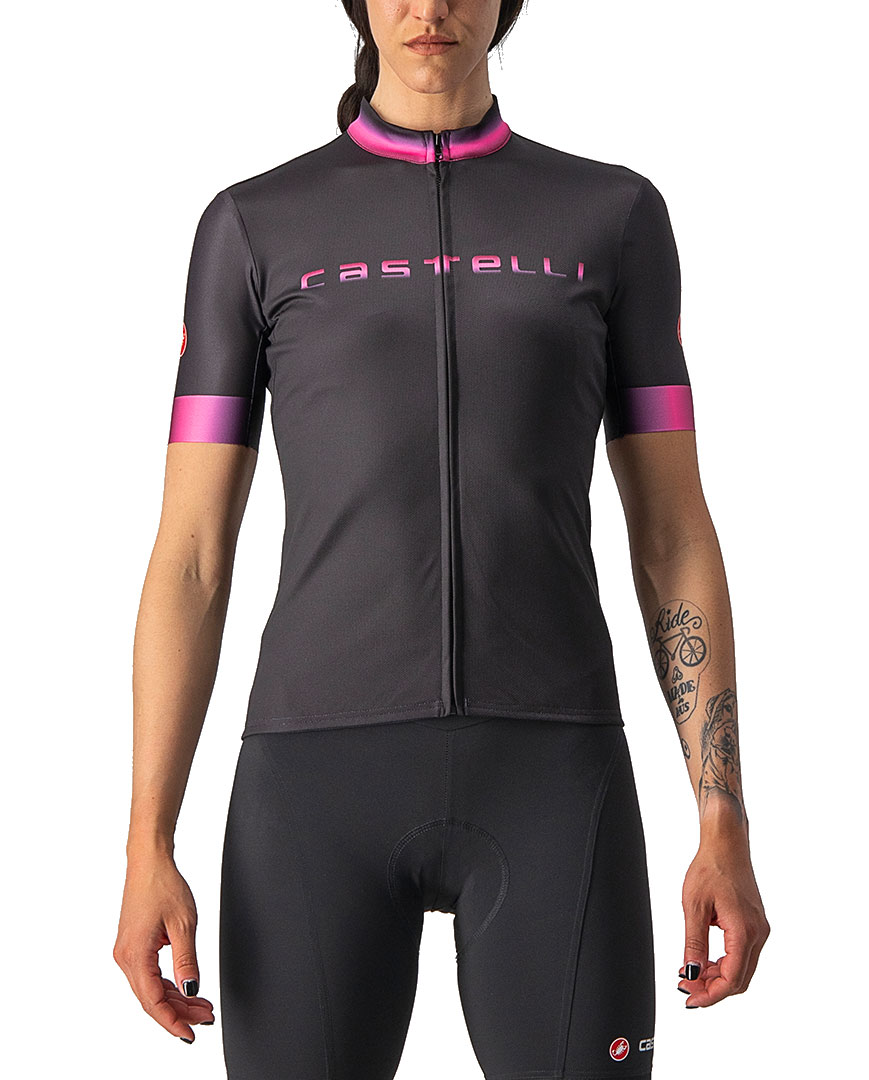 
                CASTELLI Cyklistický dres s krátkym rukávom - GRADIENT LADY - ružová/čierna/antracitová XS
            