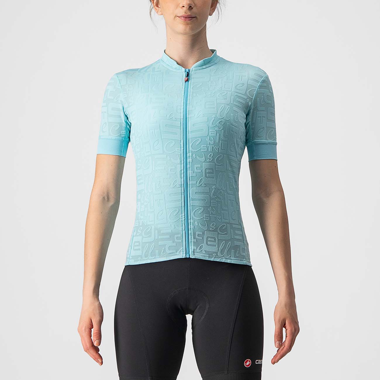 
                CASTELLI Cyklistický dres s krátkym rukávom - PROMESSA J. LADY - svetlo modrá XS
            