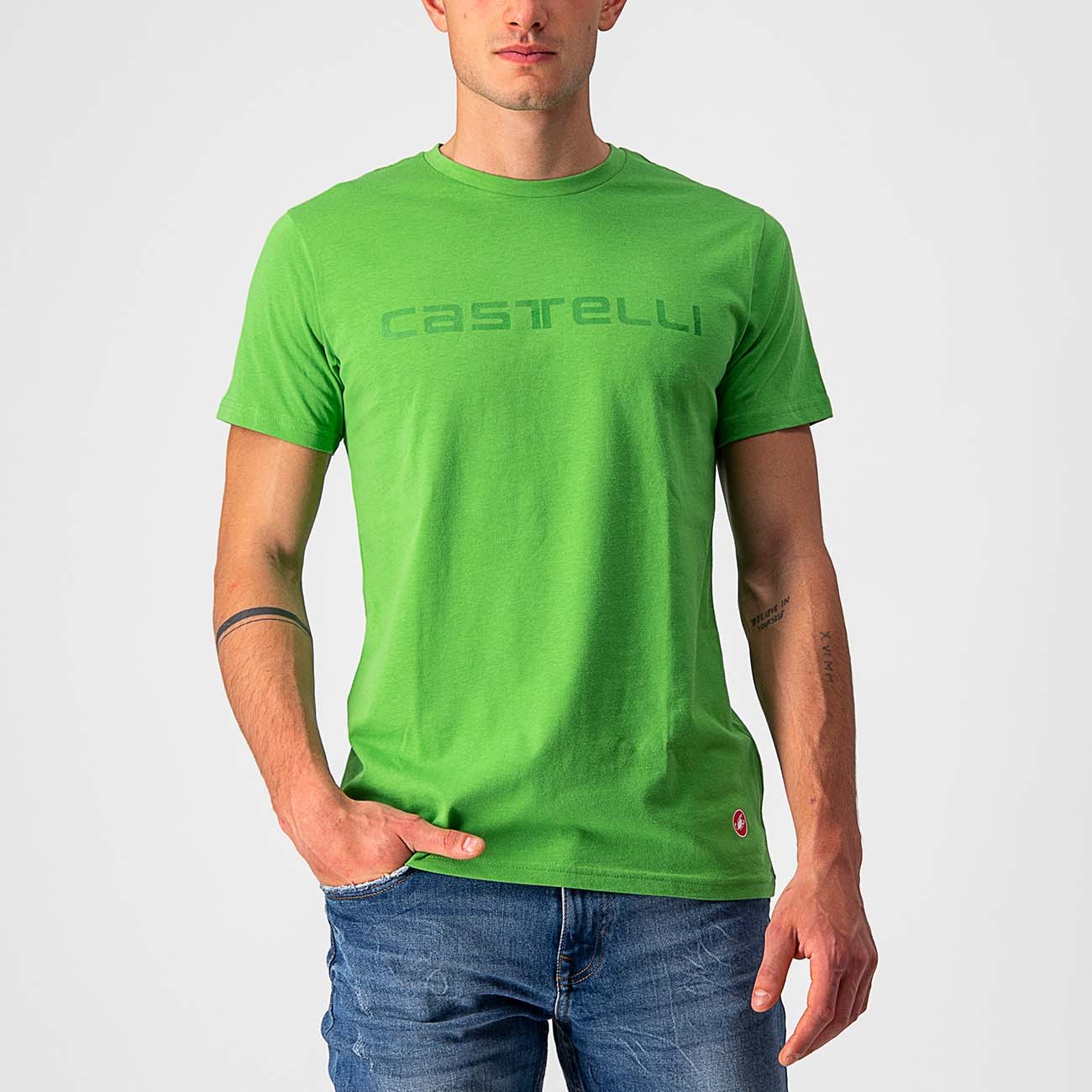 
                CASTELLI Cyklistické tričko s krátkym rukávom - SPRINTER TEE - zelená L
            