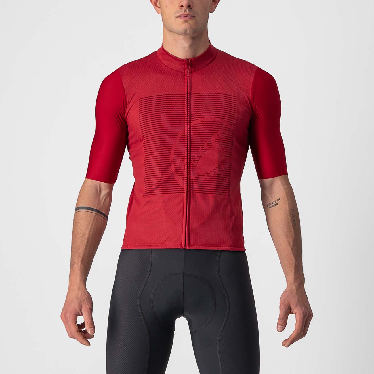 
                CASTELLI Cyklistický dres s krátkym rukávom - BAGARRE  - červená
            