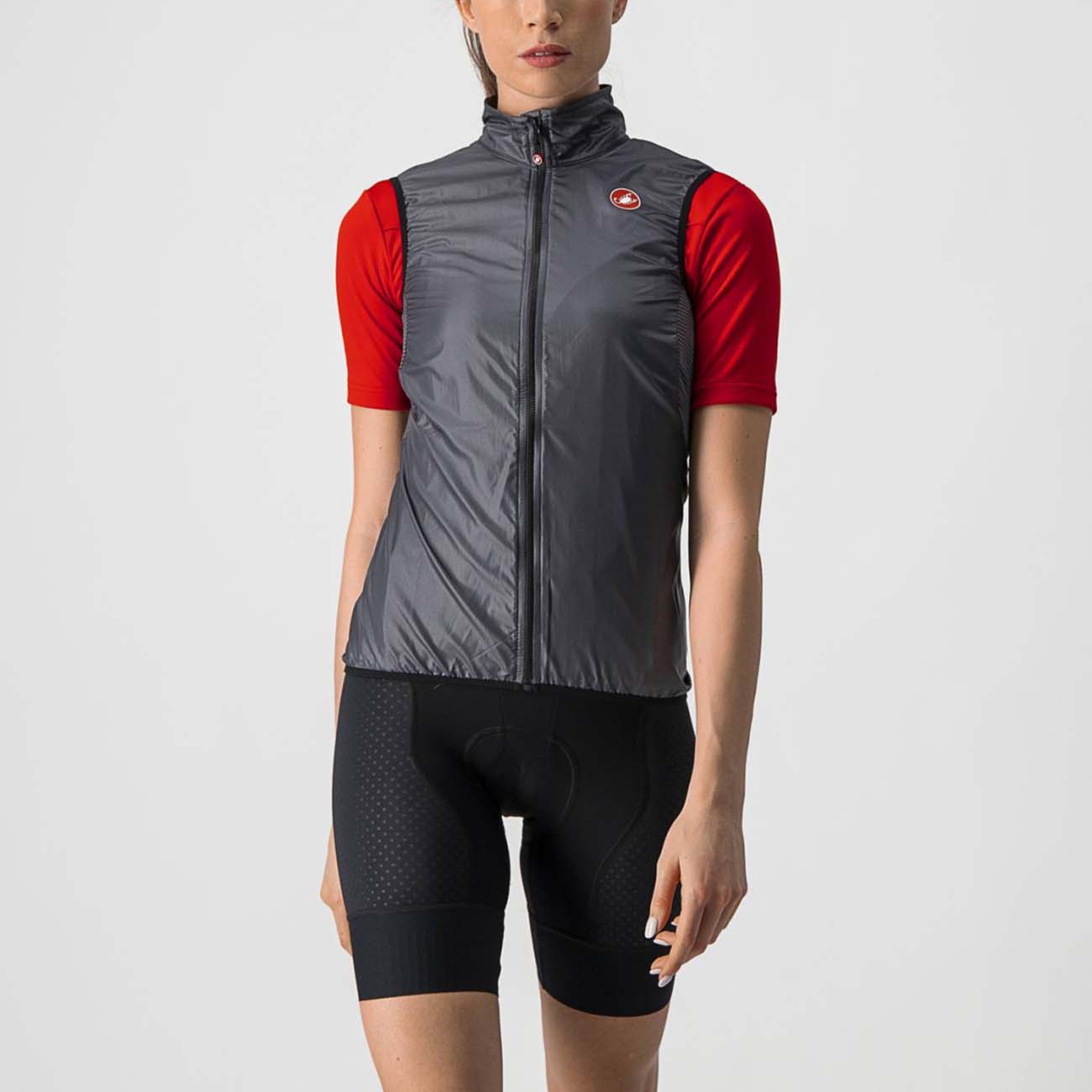 
                CASTELLI Cyklistická vesta - ARIA LADY - šedá M
            