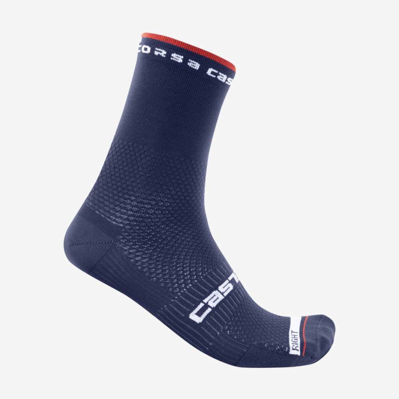
                CASTELLI Cyklistické ponožky klasické - ROSSO CORSA - modrá 2XL
            