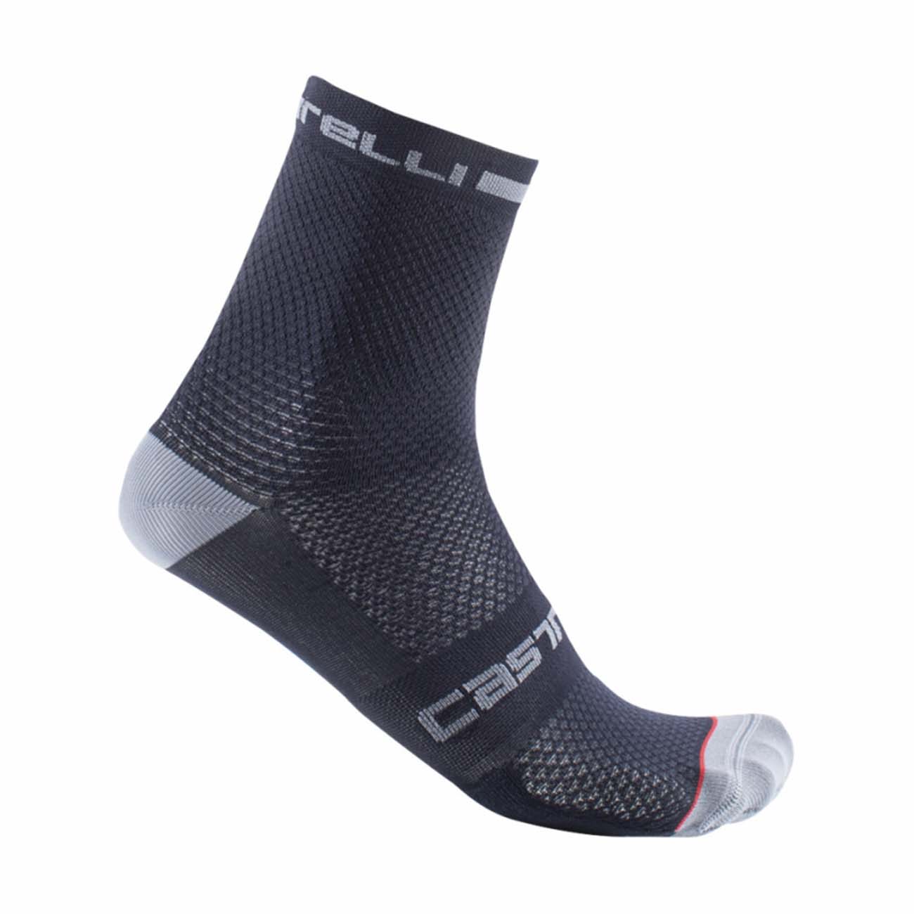 
                CASTELLI Cyklistické ponožky klasické - SUPERLEGGER T 12 - modrá L-XL
            
