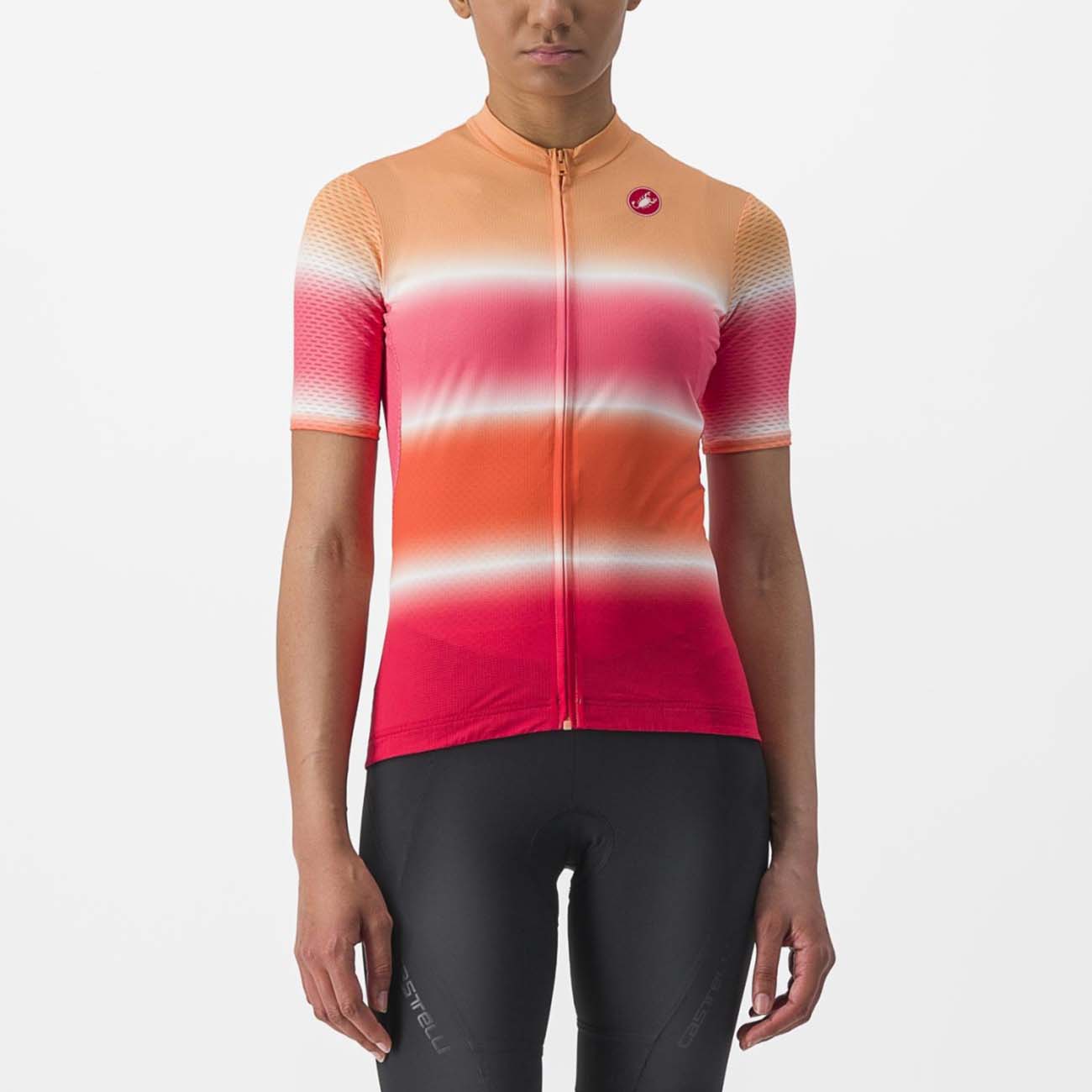 
                CASTELLI Cyklistický dres s krátkym rukávom - DOLCE LADY - červená/oranžová M
            