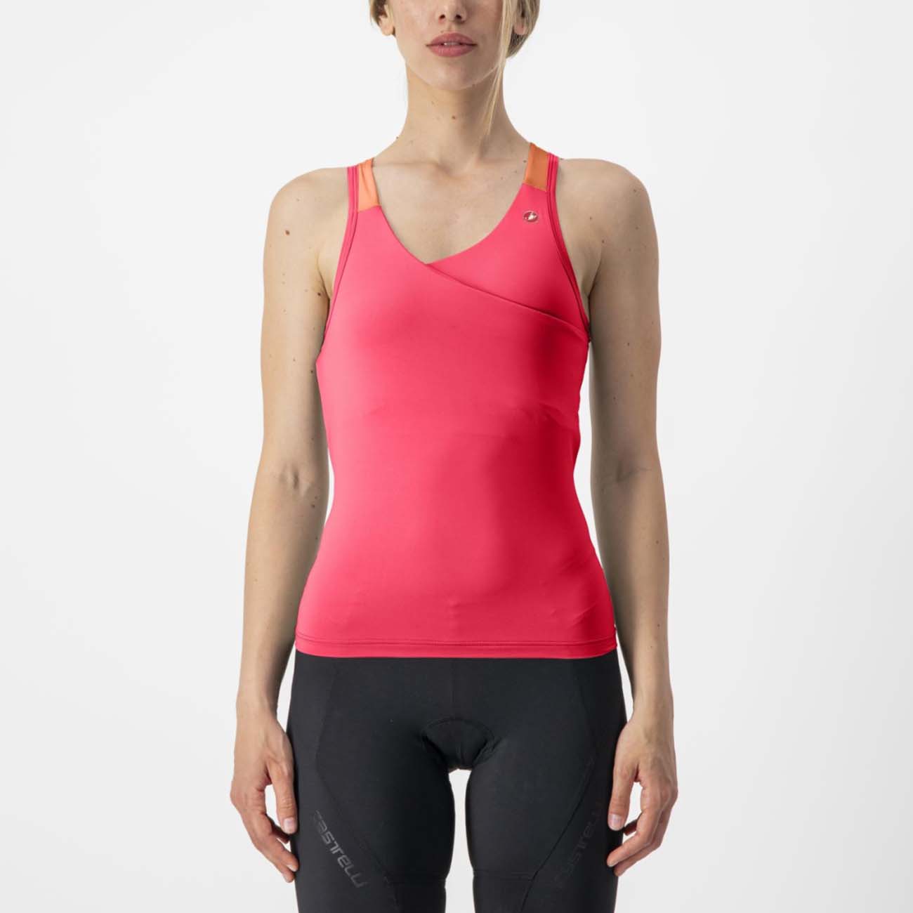 CASTELLI Cyklistický dres bez rukávov - SOLARIS LADY - ružová XL