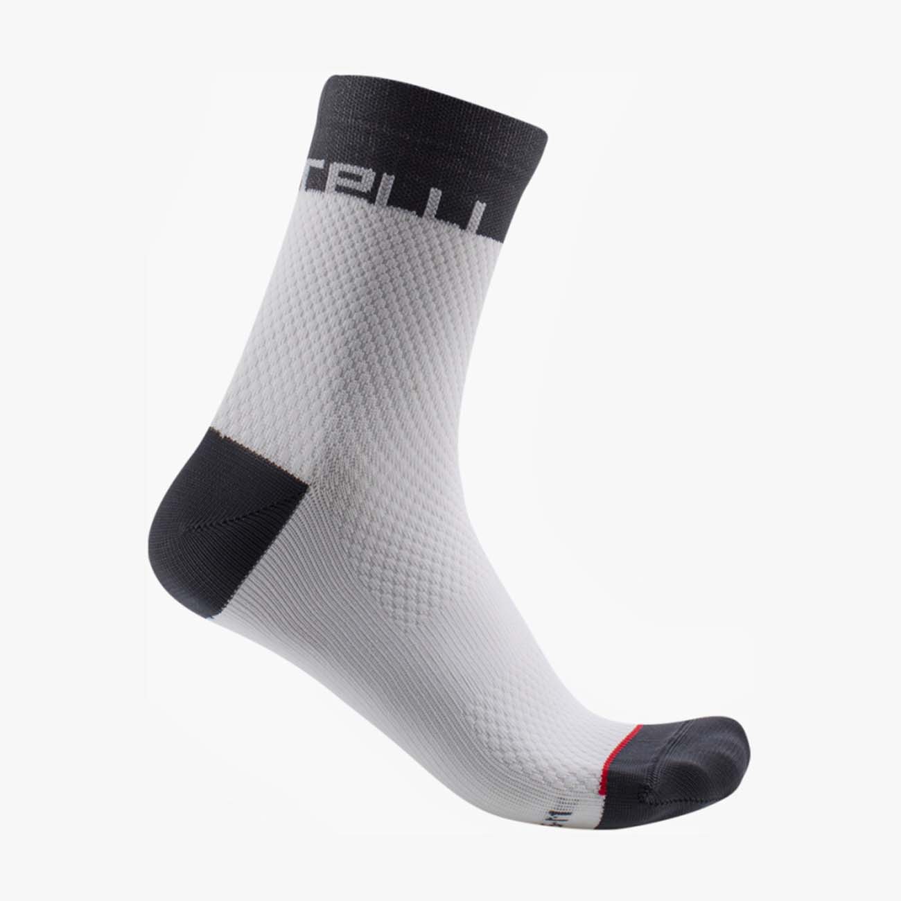 
                CASTELLI Cyklistické ponožky klasické - VELOCISSIMA 12 LADY - čierna/biela S-M
            