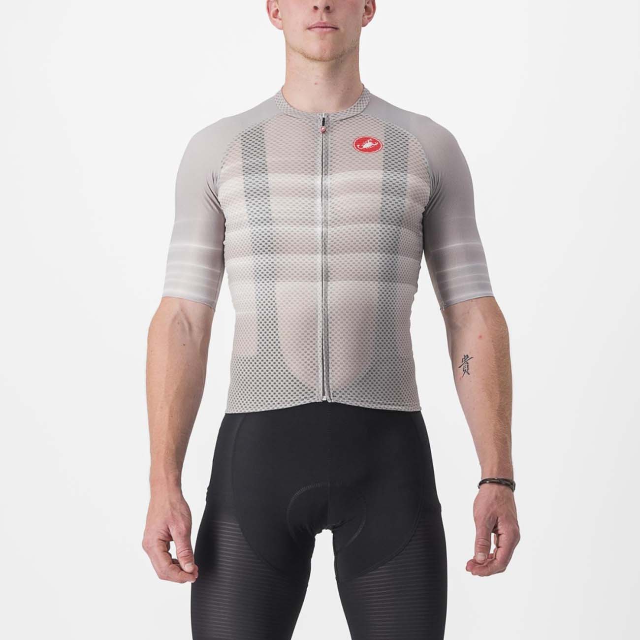 
                CASTELLI Cyklistický dres s krátkym rukávom - CLIMBER\'S 3.0 - šedá M
            