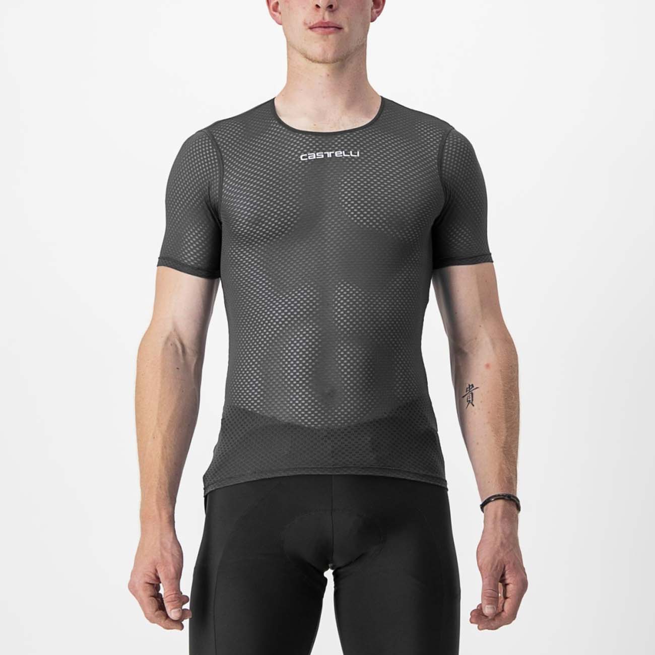 
                CASTELLI Cyklistické tričko s krátkym rukávom - PRO MESH 2.0 - čierna L
            
