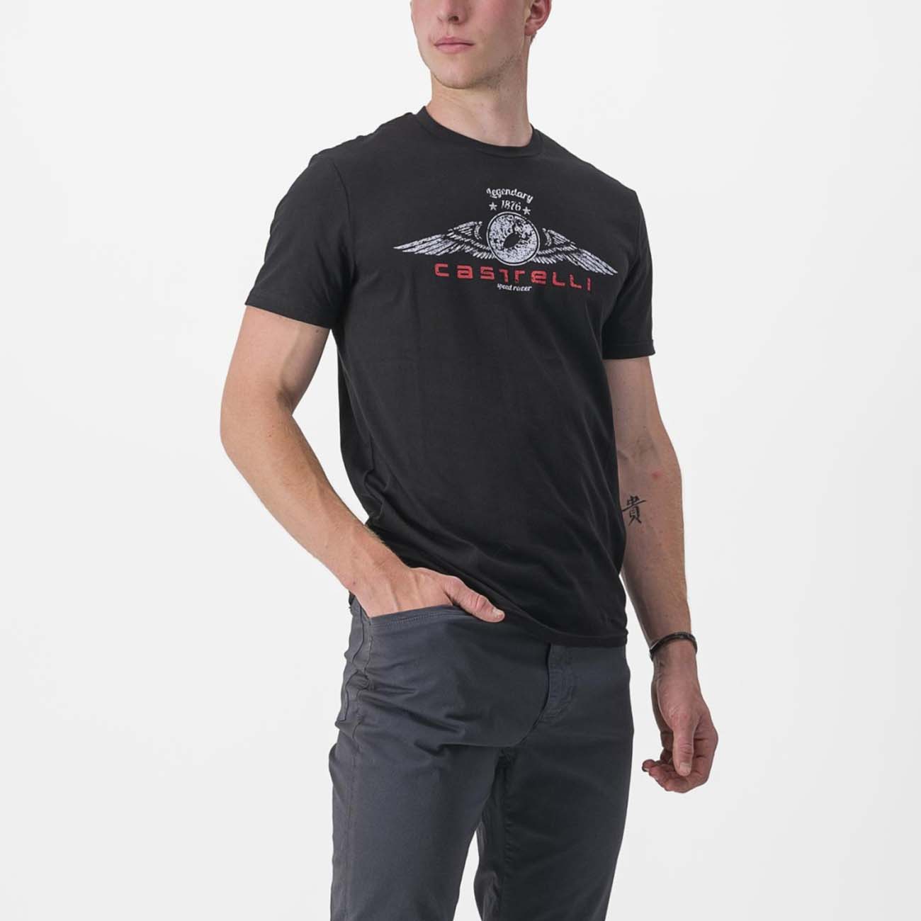 
                CASTELLI Cyklistické tričko s krátkym rukávom - ARMANDO 2 TEE - čierna XL
            