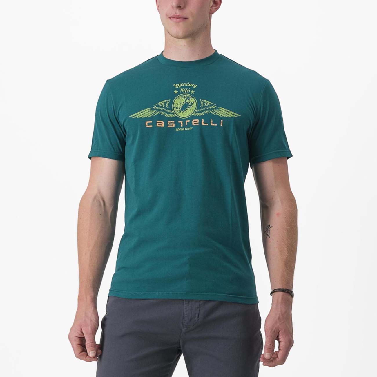 CASTELLI Cyklistické tričko s krátkym rukávom - ARMANDO 2 TEE - modrá