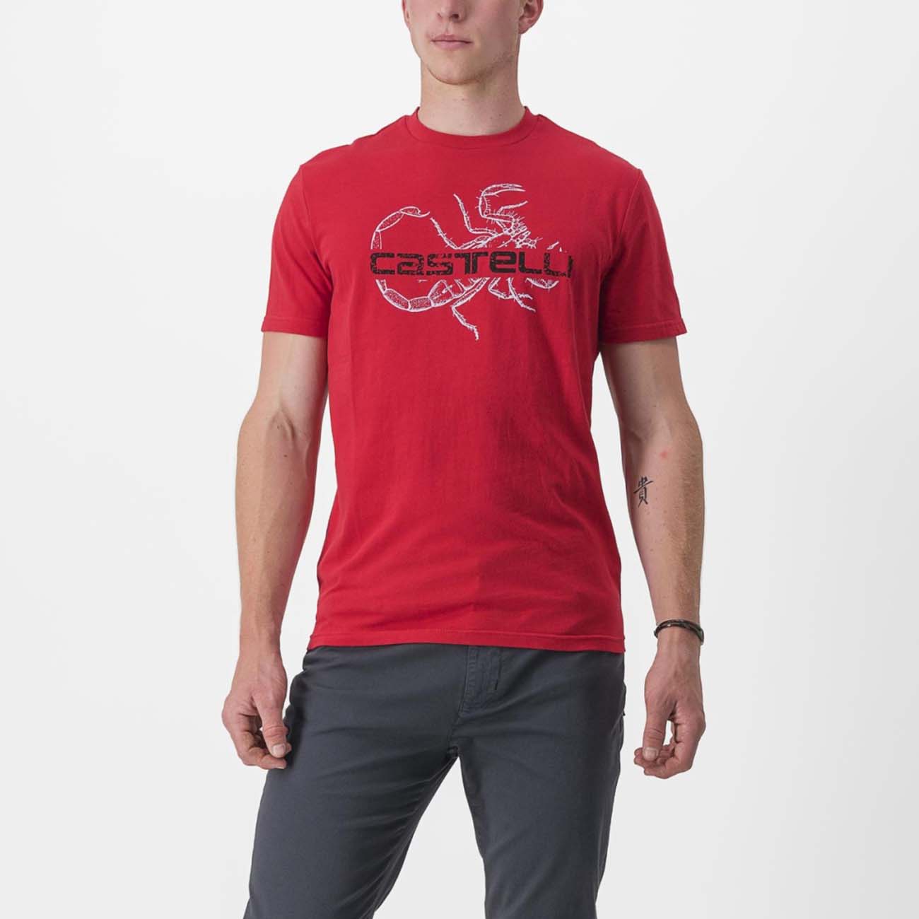 E-shop CASTELLI Cyklistické tričko s krátkym rukávom - FINALE TEE - červená L