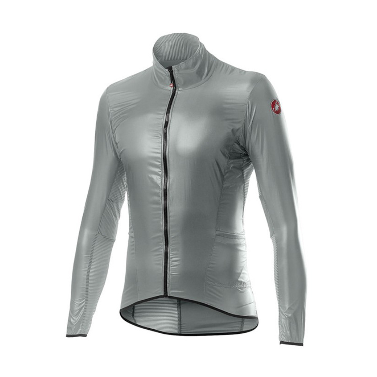 CASTELLI Cyklistická vetruodolná bunda - ARIA SHELL - šedá
