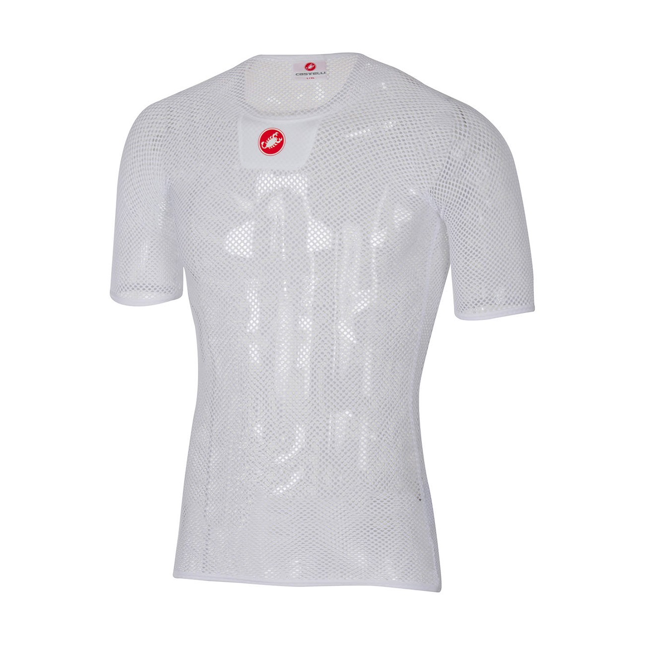 
                CASTELLI Cyklistické tričko s krátkym rukávom - CORE MESH 3 - biela S-M
            