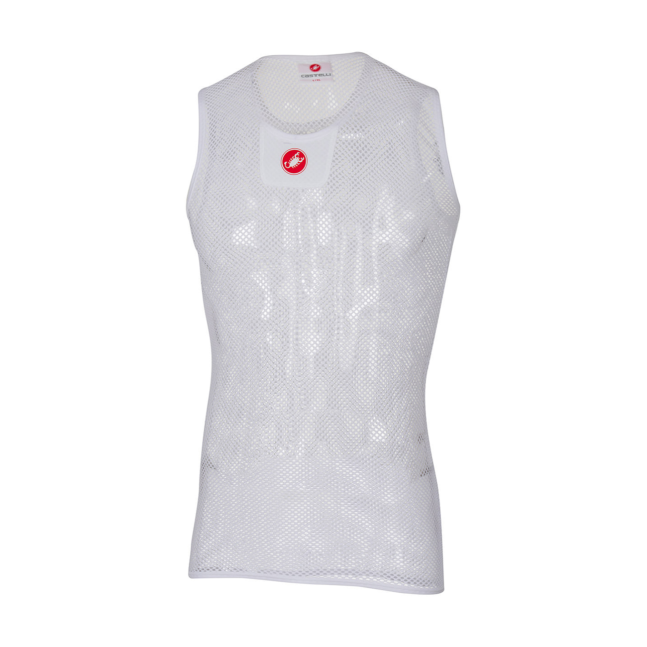 CASTELLI Cyklistické tričko bez rukávov - CORE MESH 3 - biela S-M