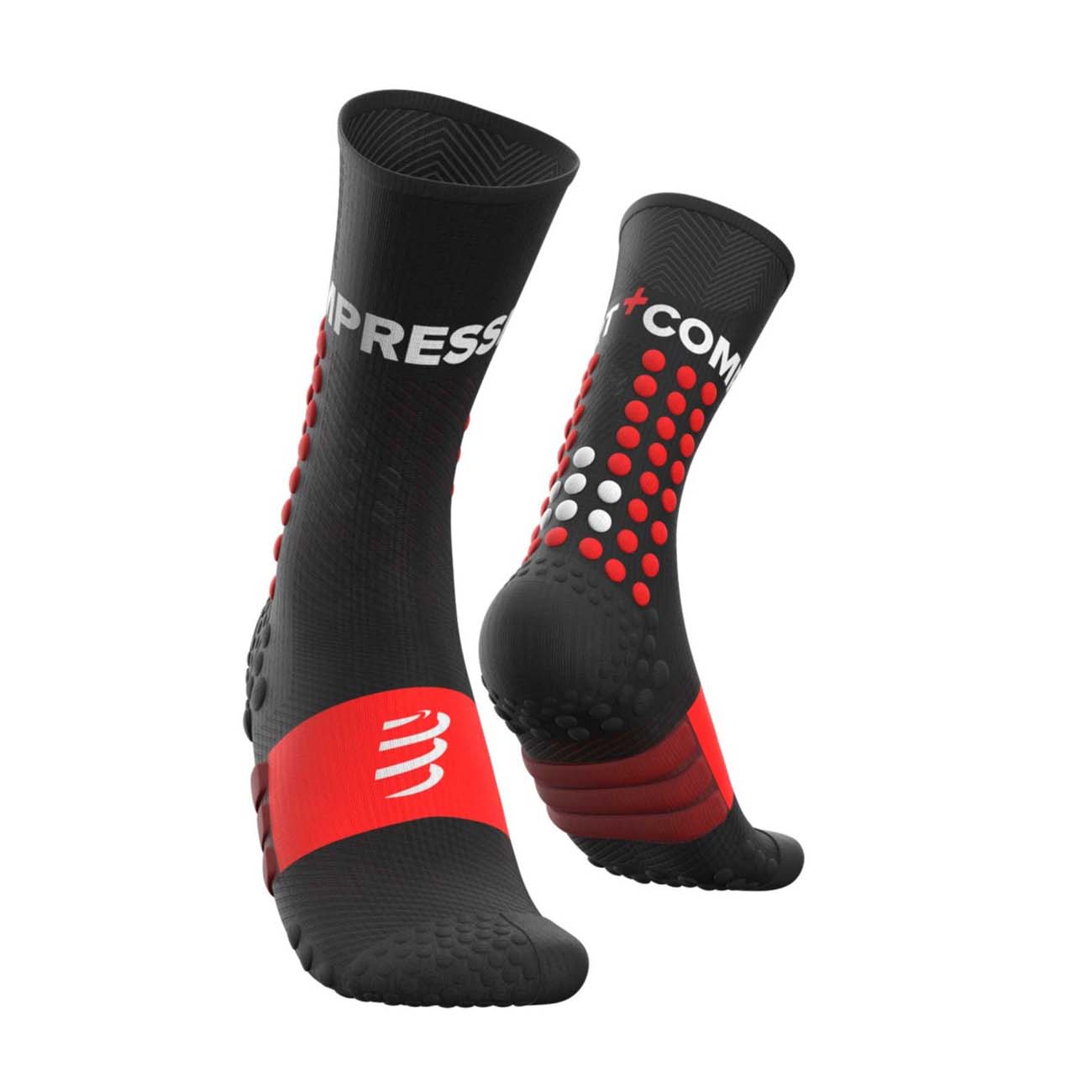 
                COMPRESSPORT Cyklistické ponožky klasické - ULTRA TRAIL - čierna 35-38
            