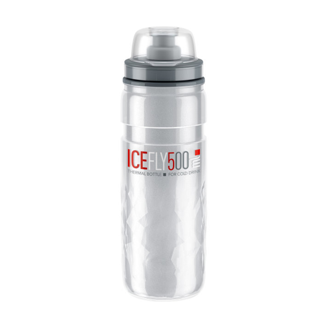 
                ELITE Cyklistická fľaša na vodu - ICE FLY MTB 500 ml - transparentná
            