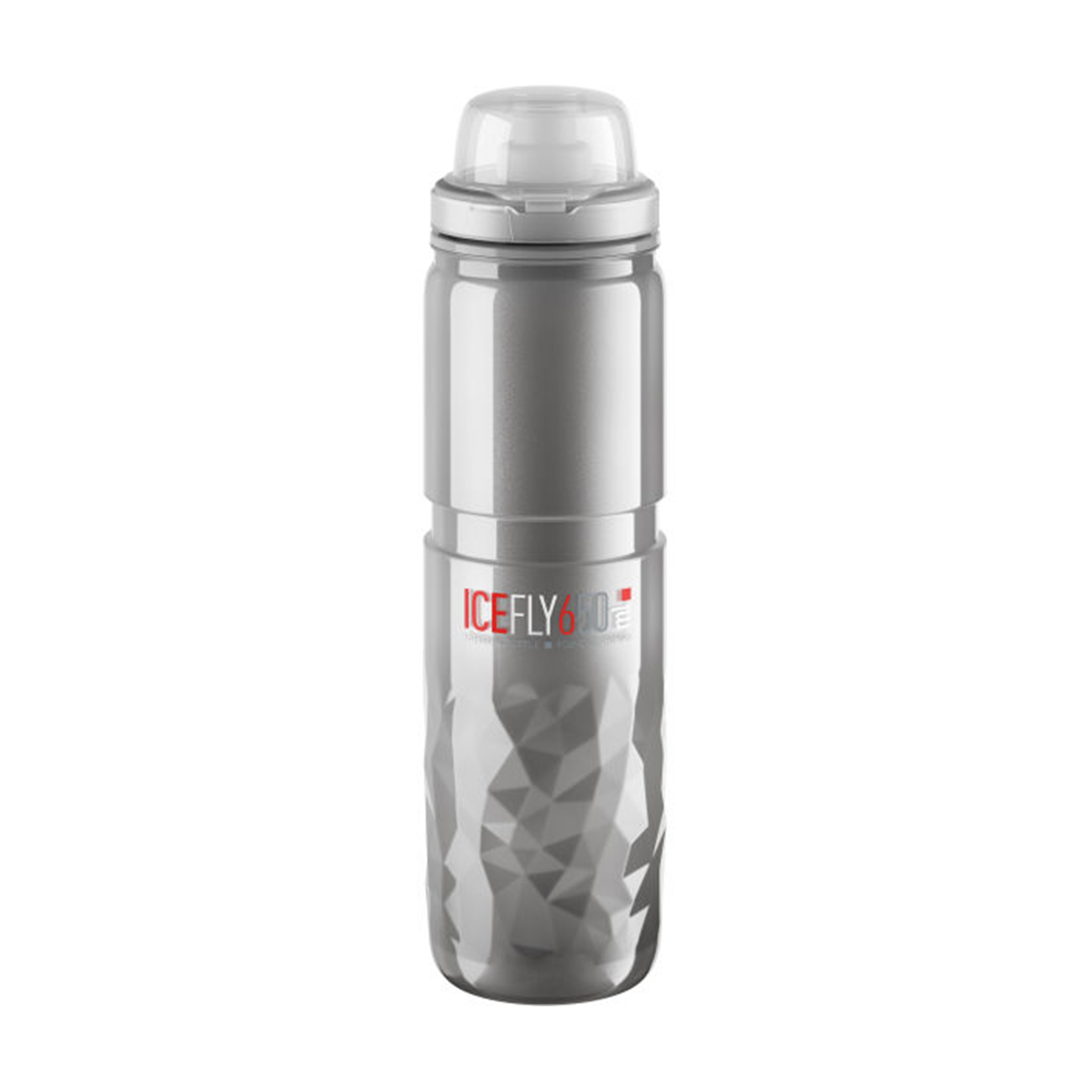 E-shop ELITE Cyklistická fľaša na vodu - ICE FLY 650 ml - transparentná