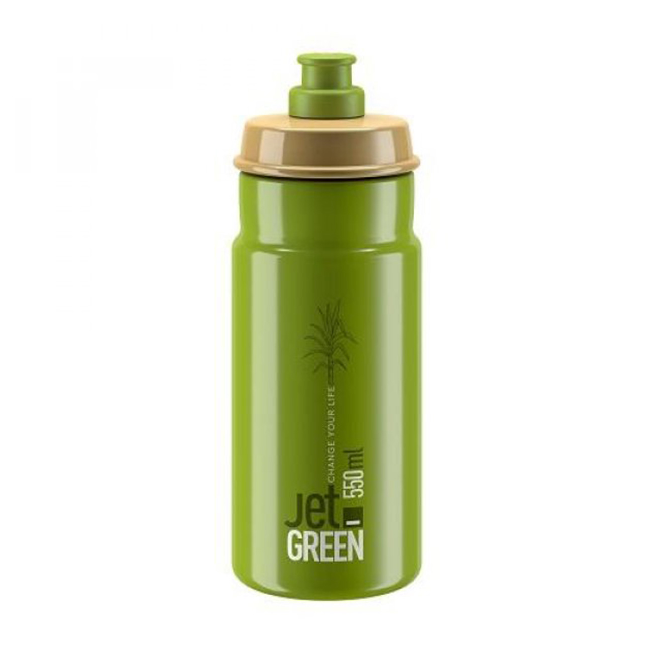 
                ELITE Cyklistická fľaša na vodu - JET GREEN 550 ml - zelená
            