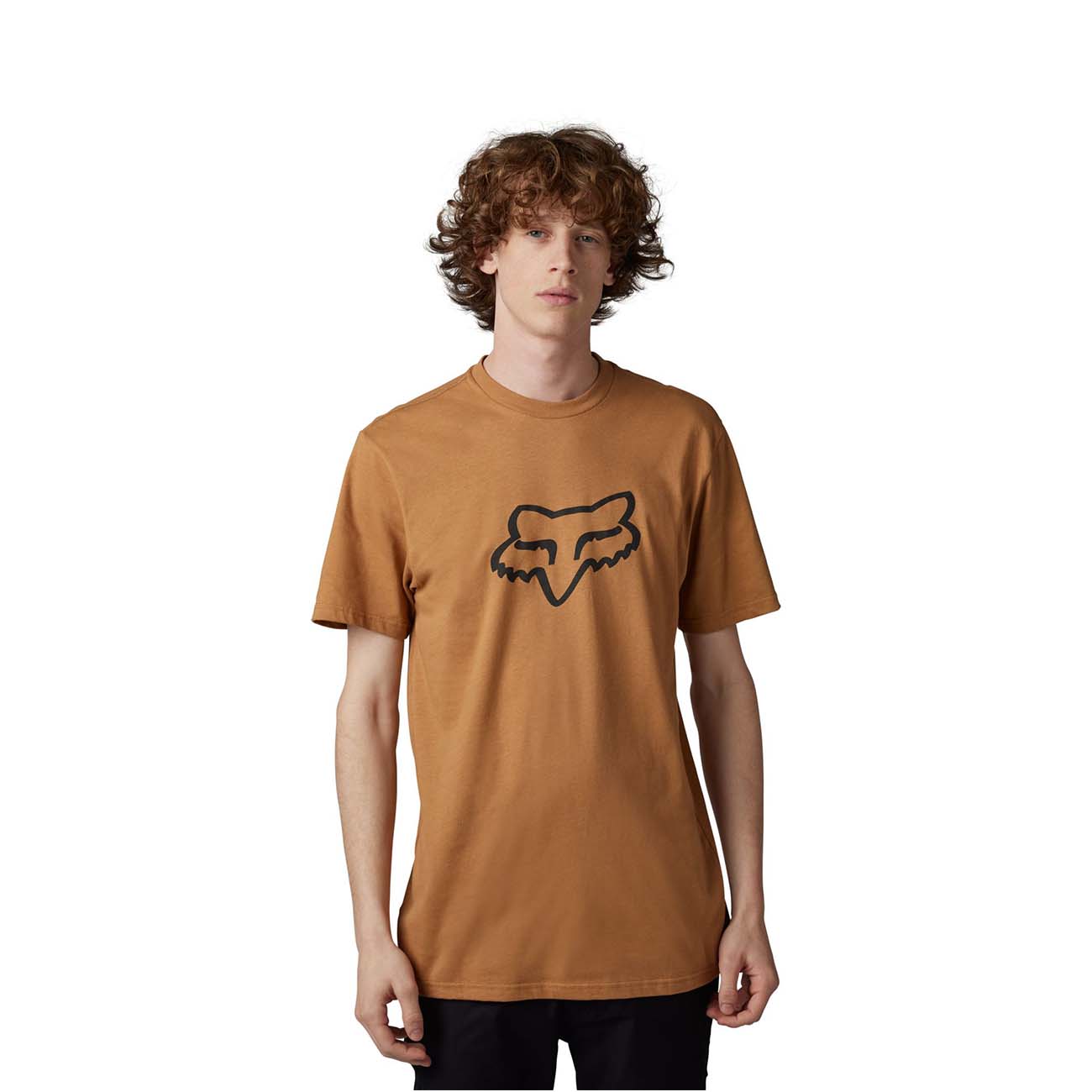 
                FOX Cyklistické tričko s krátkym rukávom - LEGACY FOX HEAD - hnedá M
            