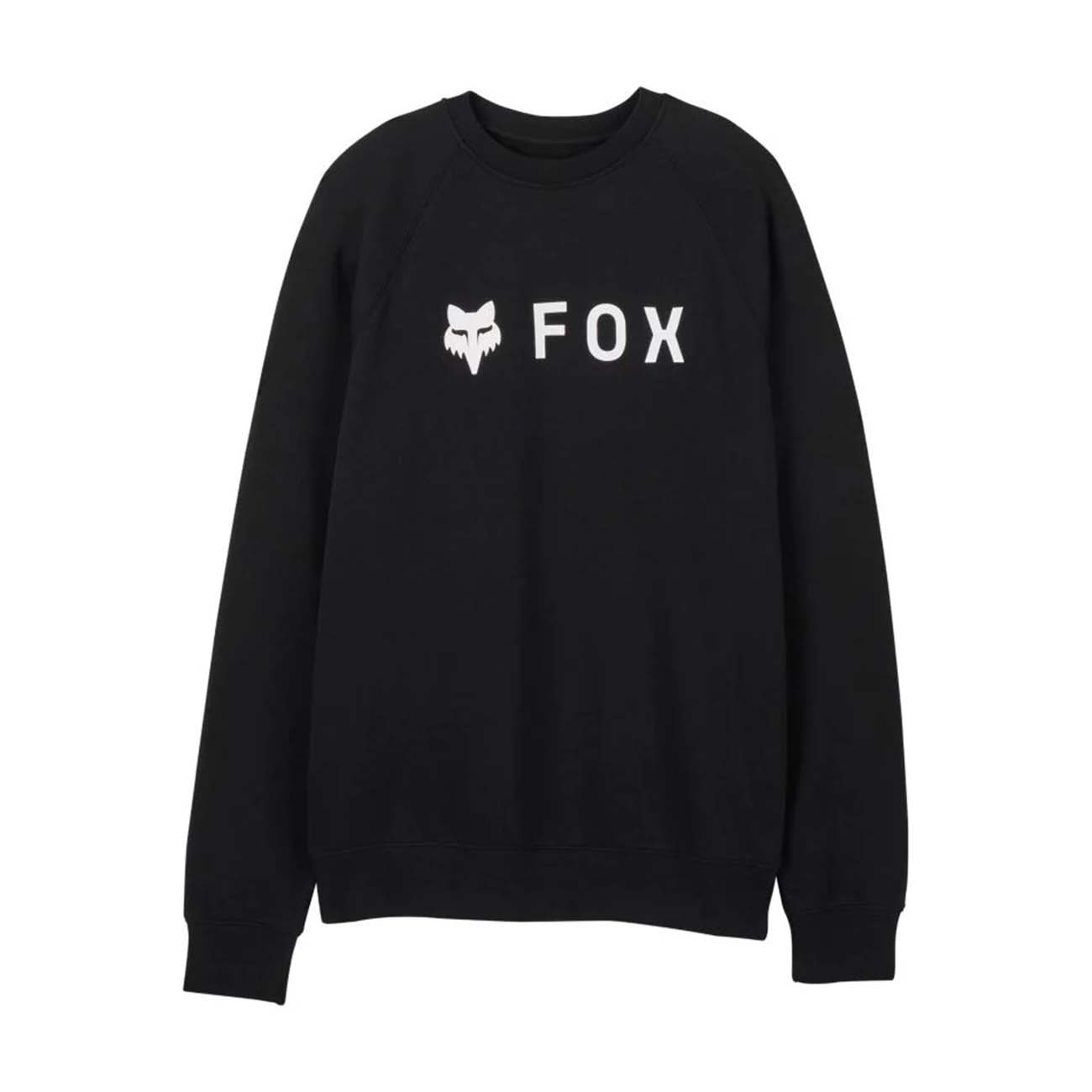 E-shop FOX Cyklistická mikina - ABSOLUTE FLEECE CREW - čierna