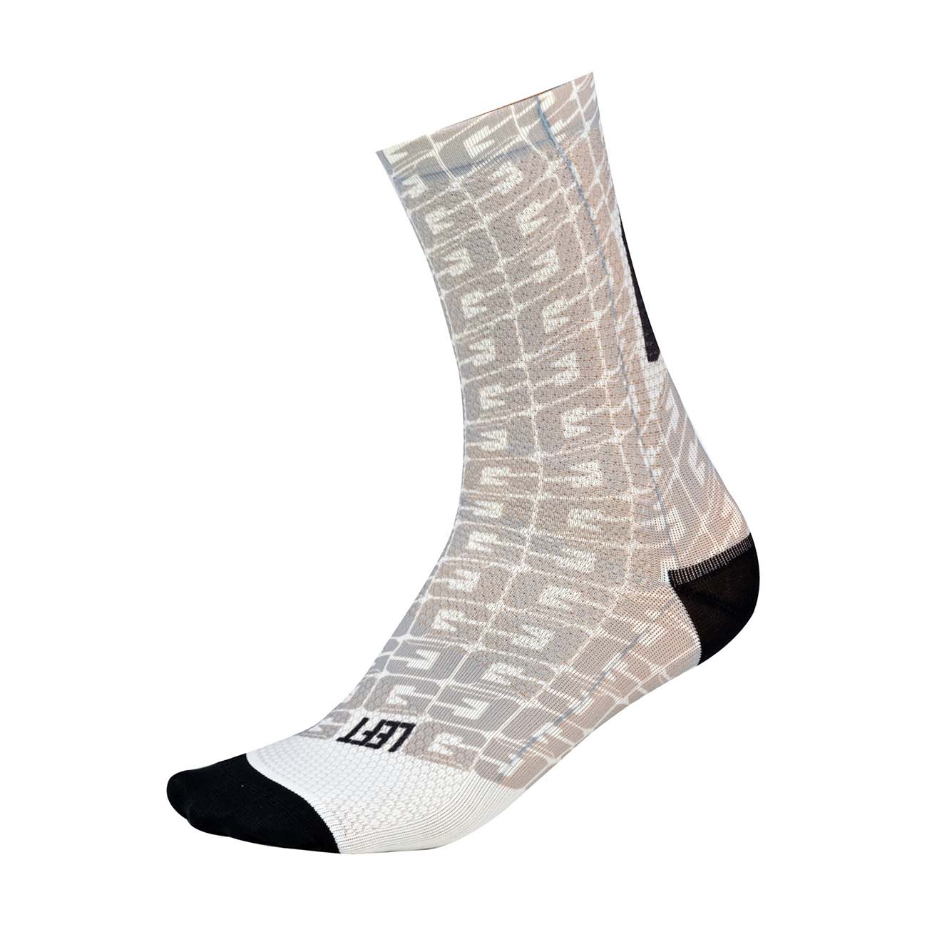 
                GAERNE Cyklistické ponožky klasické - MONOGRAM - béžová/biela L-XL
            