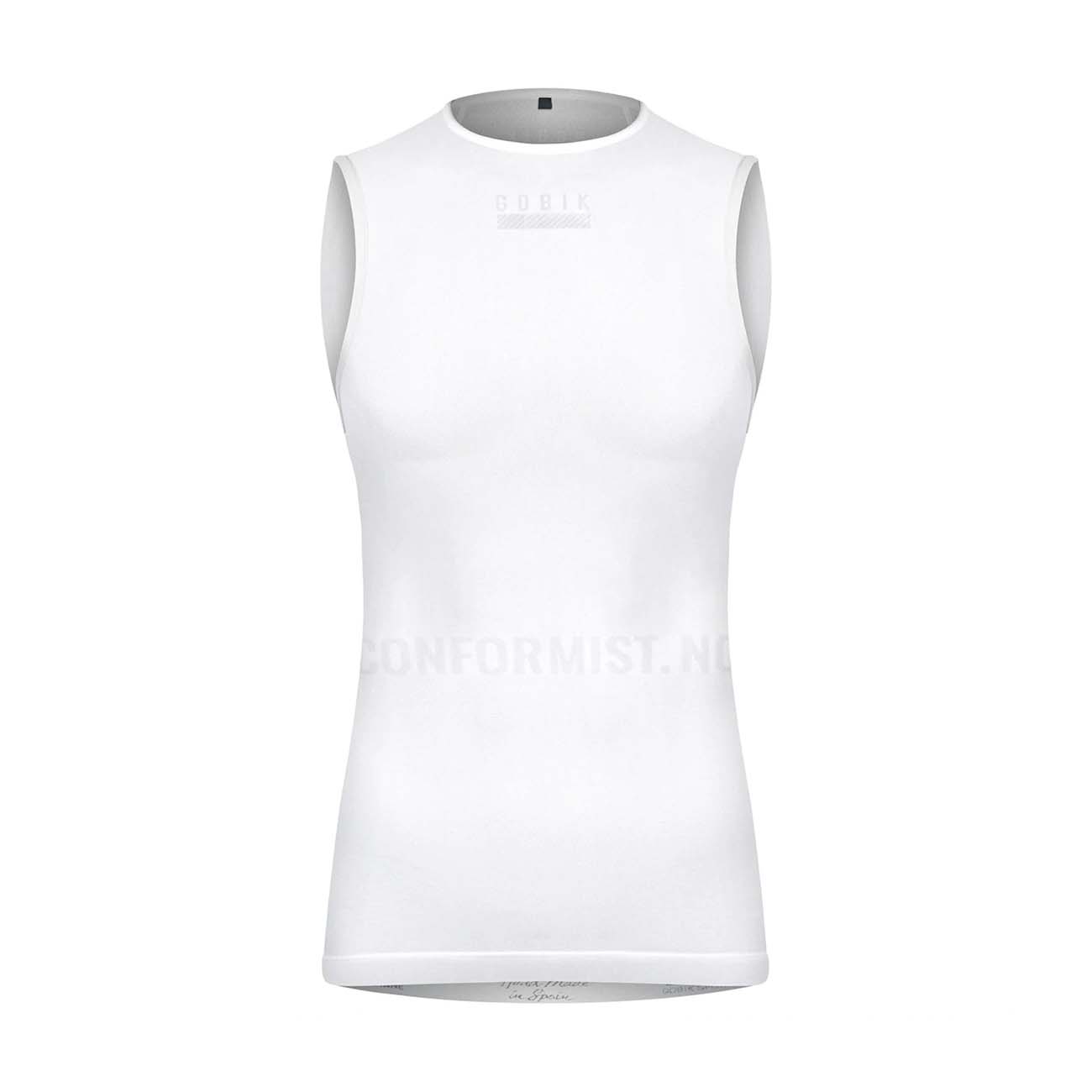 GOBIK Cyklistické tričko bez rukávov - LIMBER SKIN ICE W - biela