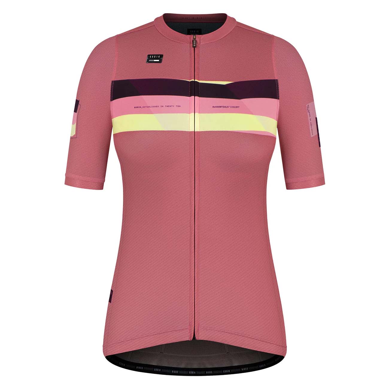 
                GOBIK Cyklistický dres s krátkym rukávom - STARK LADY - ružová/bordová/žltá XL
            