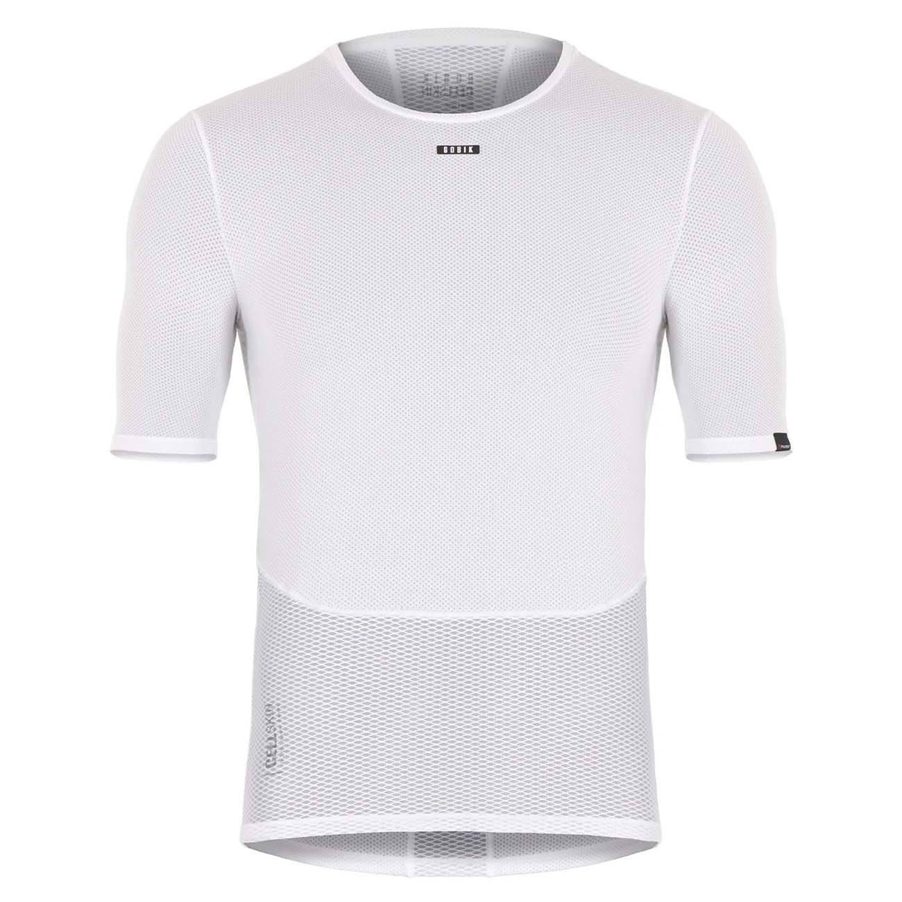 GOBIK Cyklistické tričko s krátkym rukávom - CELL SKIN - biela