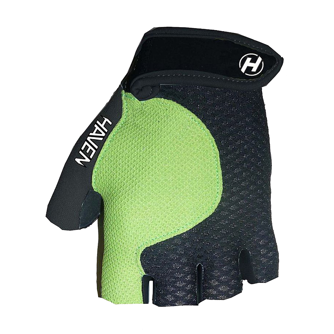 
                HAVEN Cyklistické rukavice krátkoprsté - KIOWA SHORT - zelená/čierna
            