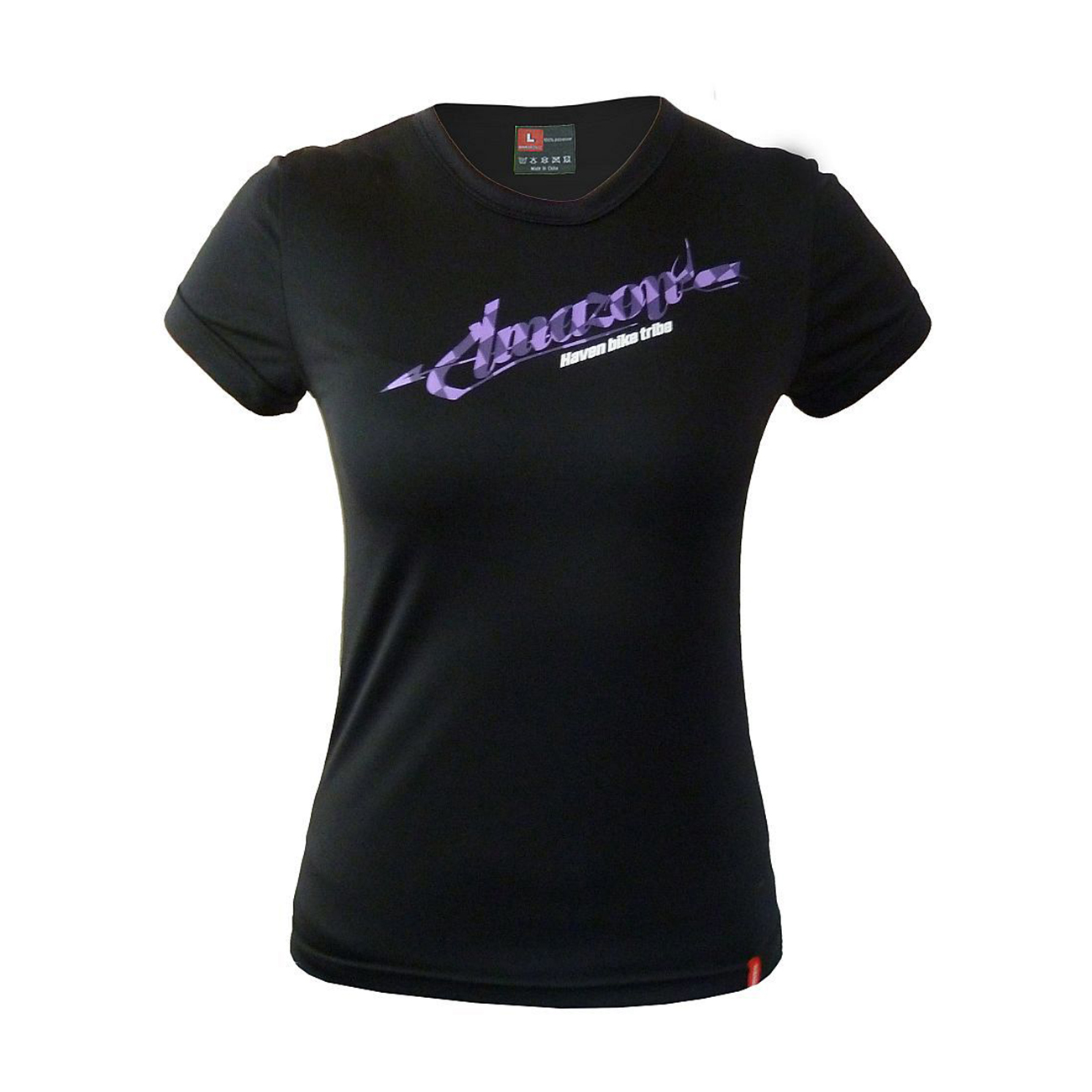 HAVEN Cyklistický dres s krátkym rukávom - AMAZON LADY MTB - čierna/fialová XS