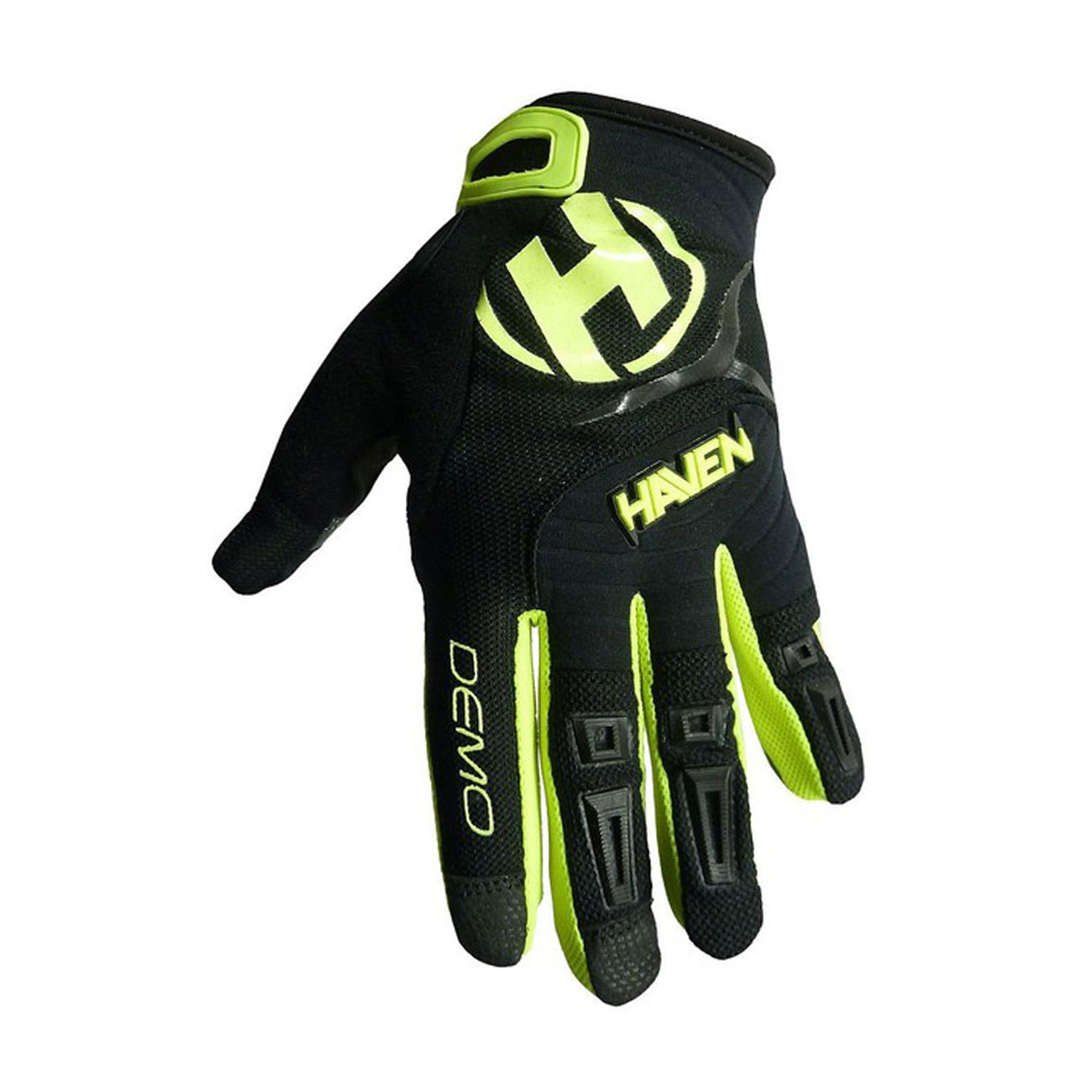 
                HAVEN Cyklistické rukavice dlhoprsté - DEMO LONG - zelená/čierna XL
            