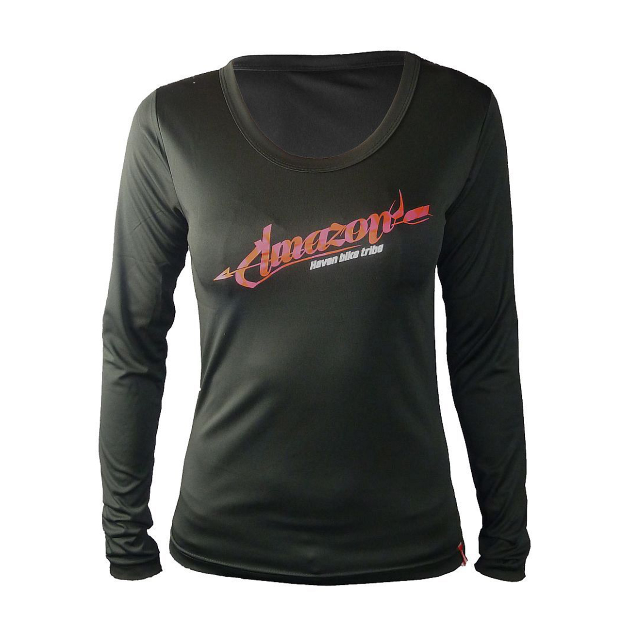 
                HAVEN Cyklistické tričko s dlhým rukávom - AMAZON LADY LONG MTB - čierna/červená XL
            