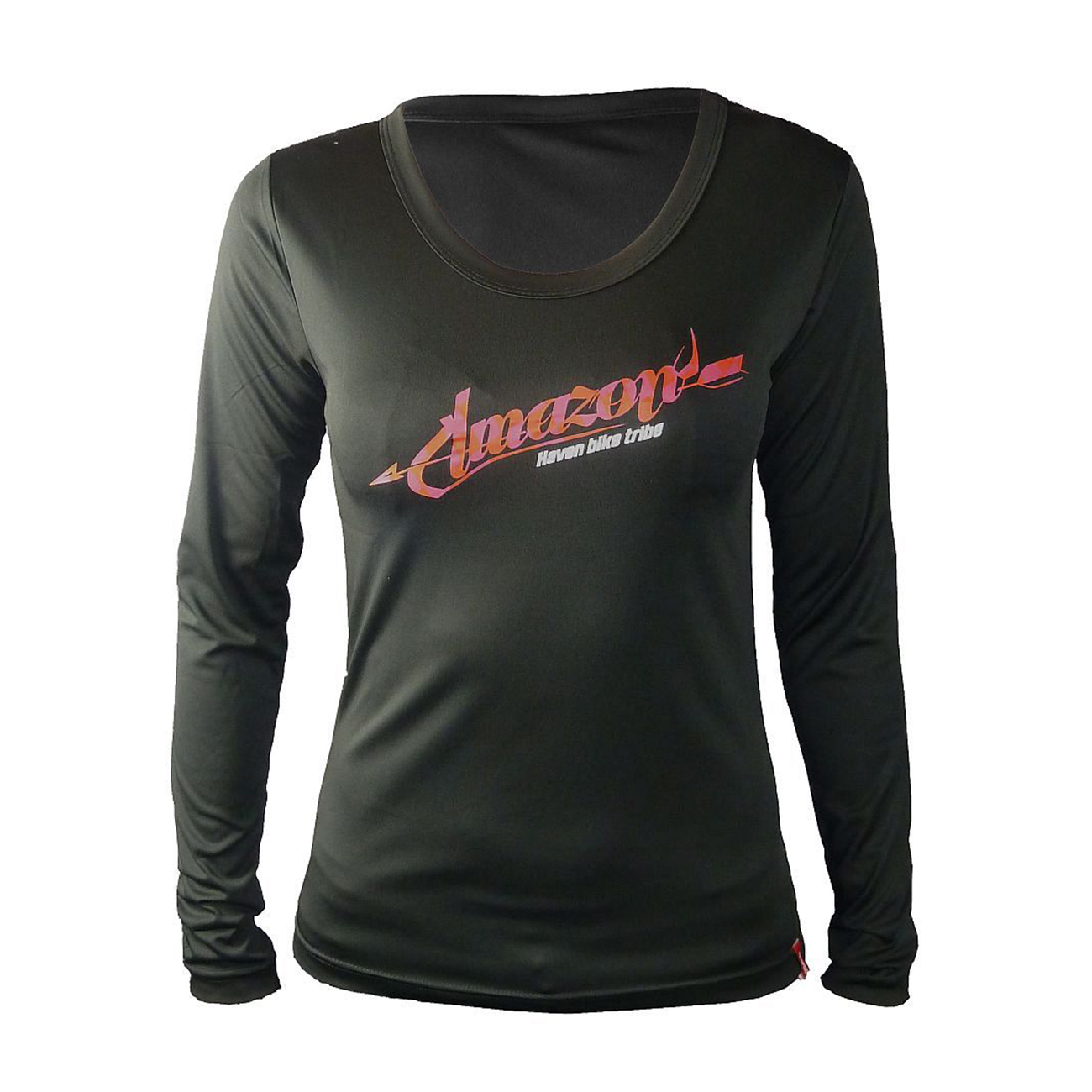 HAVEN Cyklistický dres s dlhým rukávom letný - AMAZON LADY LONG MTB - červená/čierna M