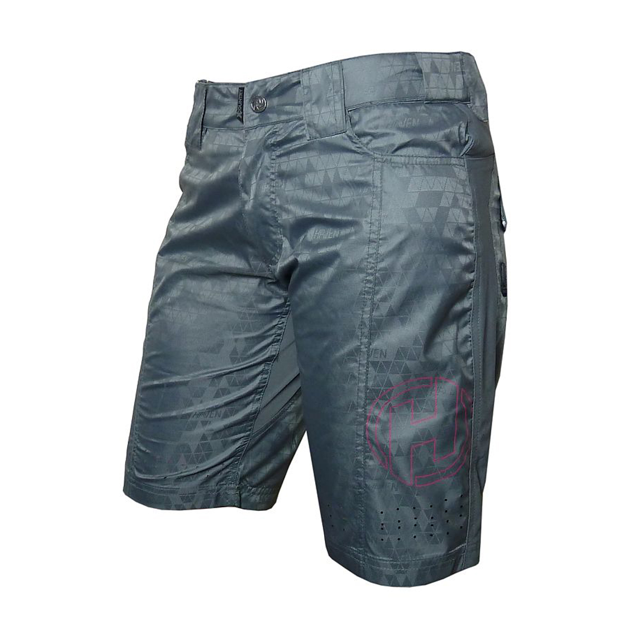 
                HAVEN Cyklistické nohavice krátke bez trakov - ICE LOLLY II LADY - šedá/ružová S
            